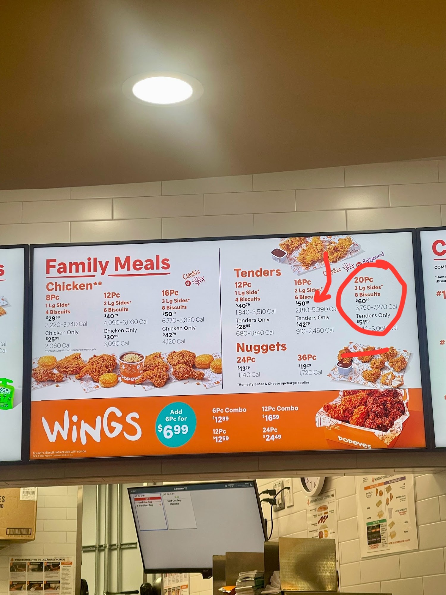 Popeyes Louisiana Kitchen Menu