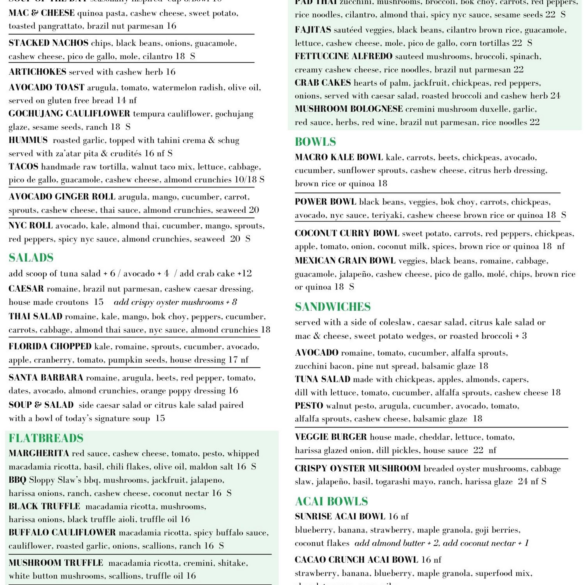 Christopher's Kitchen Menu