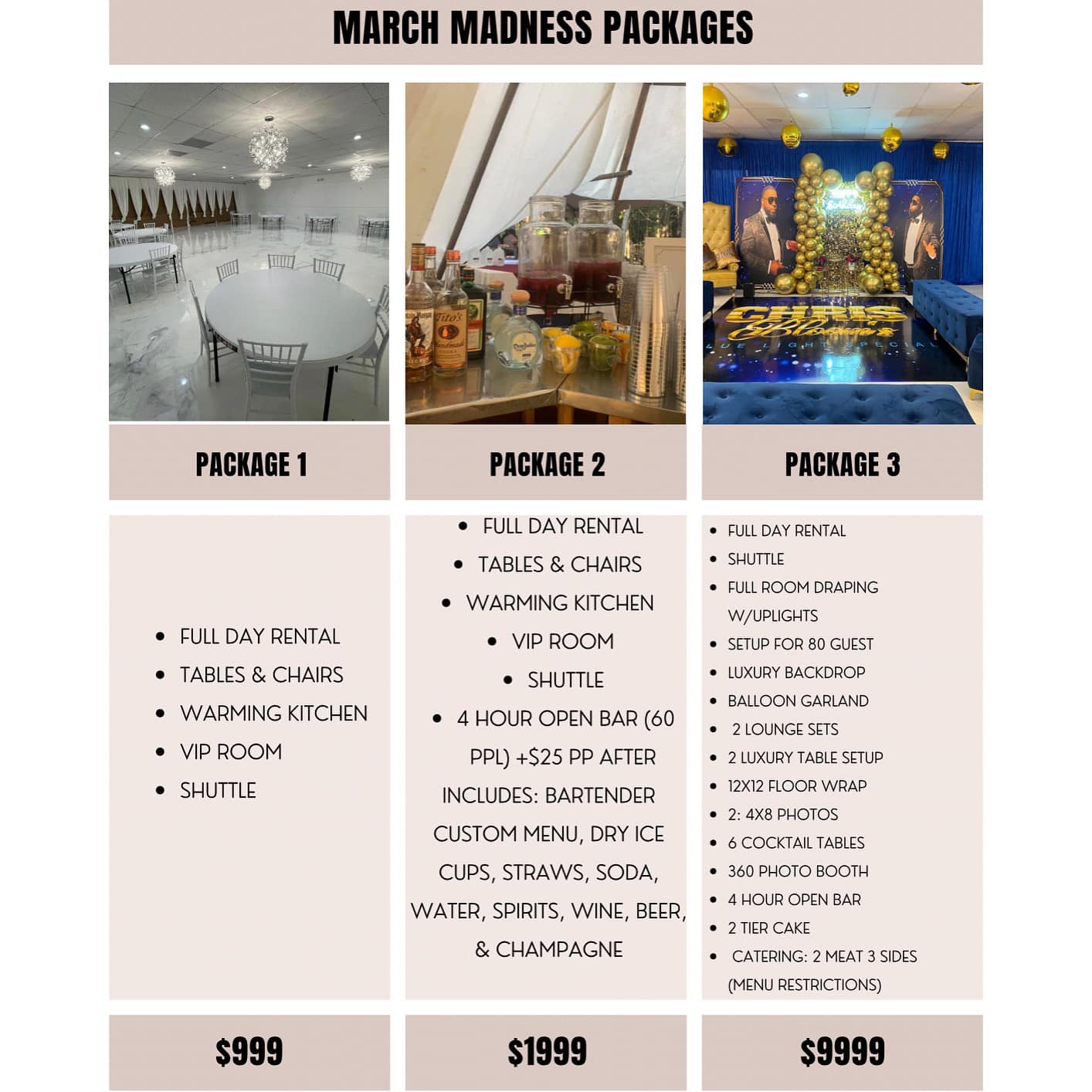 Shake It Up Sugar Menu