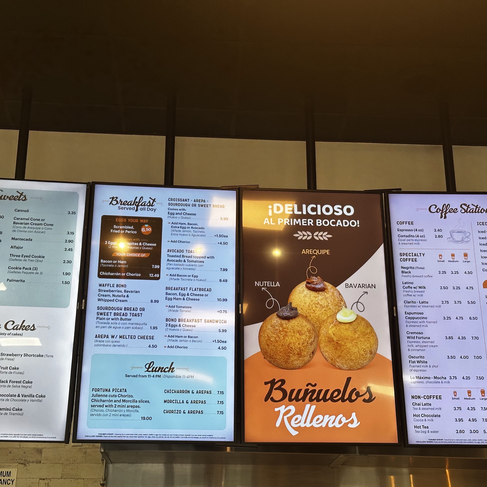 Fortuna Bakery & Coffee - Windermere Menu