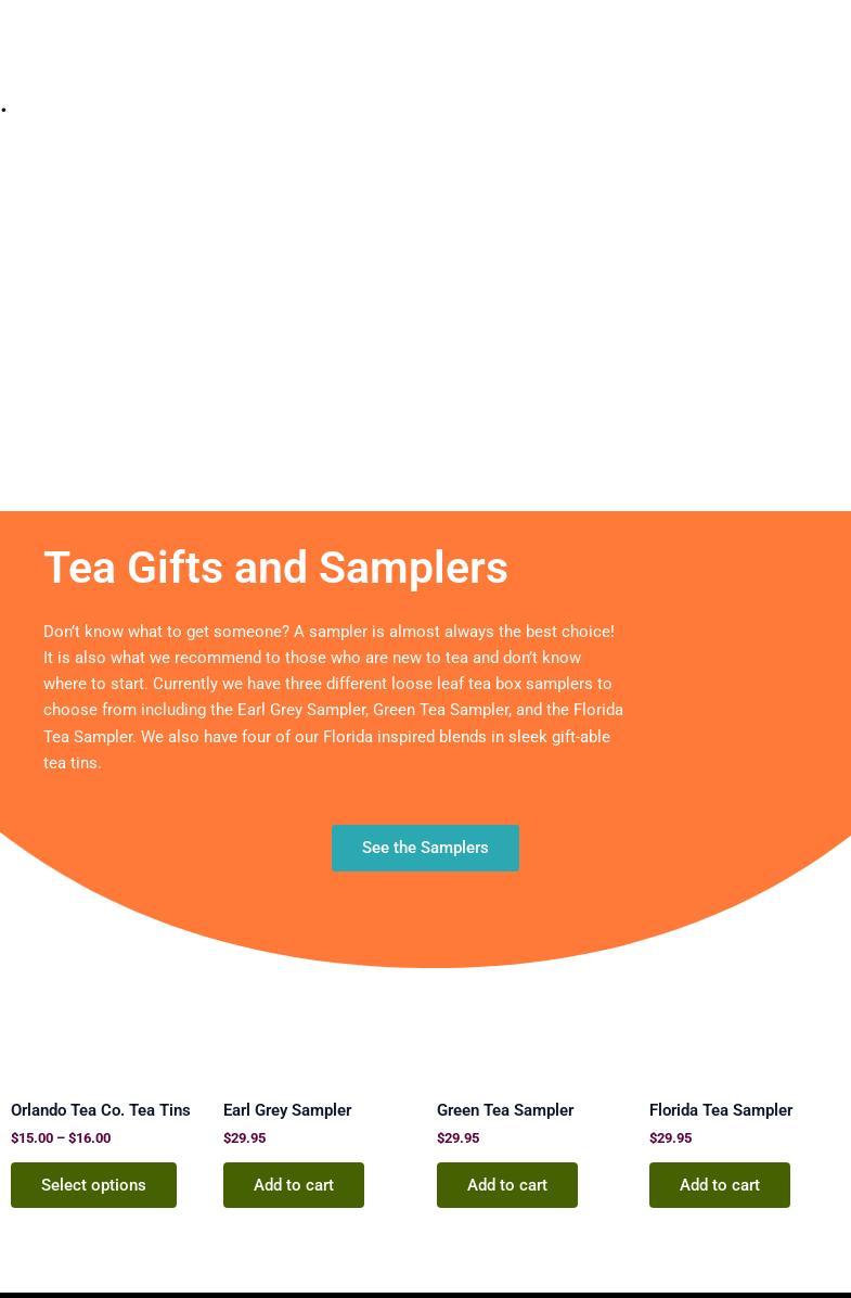 Orlando Tea Company Menu