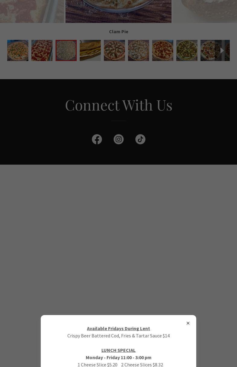 DeCicco's Pizzeria Menu