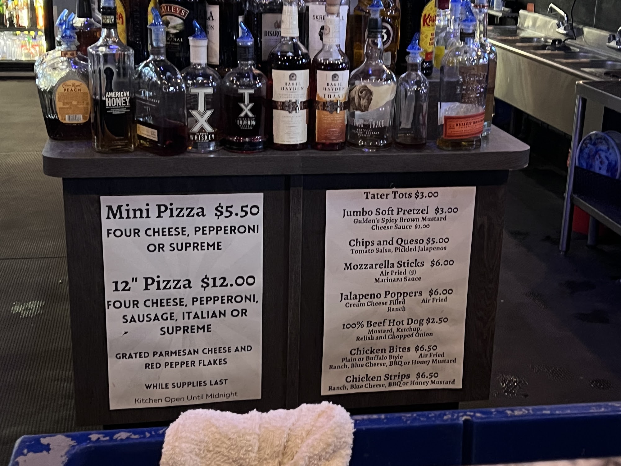Jerry's Crystal Bar Menu