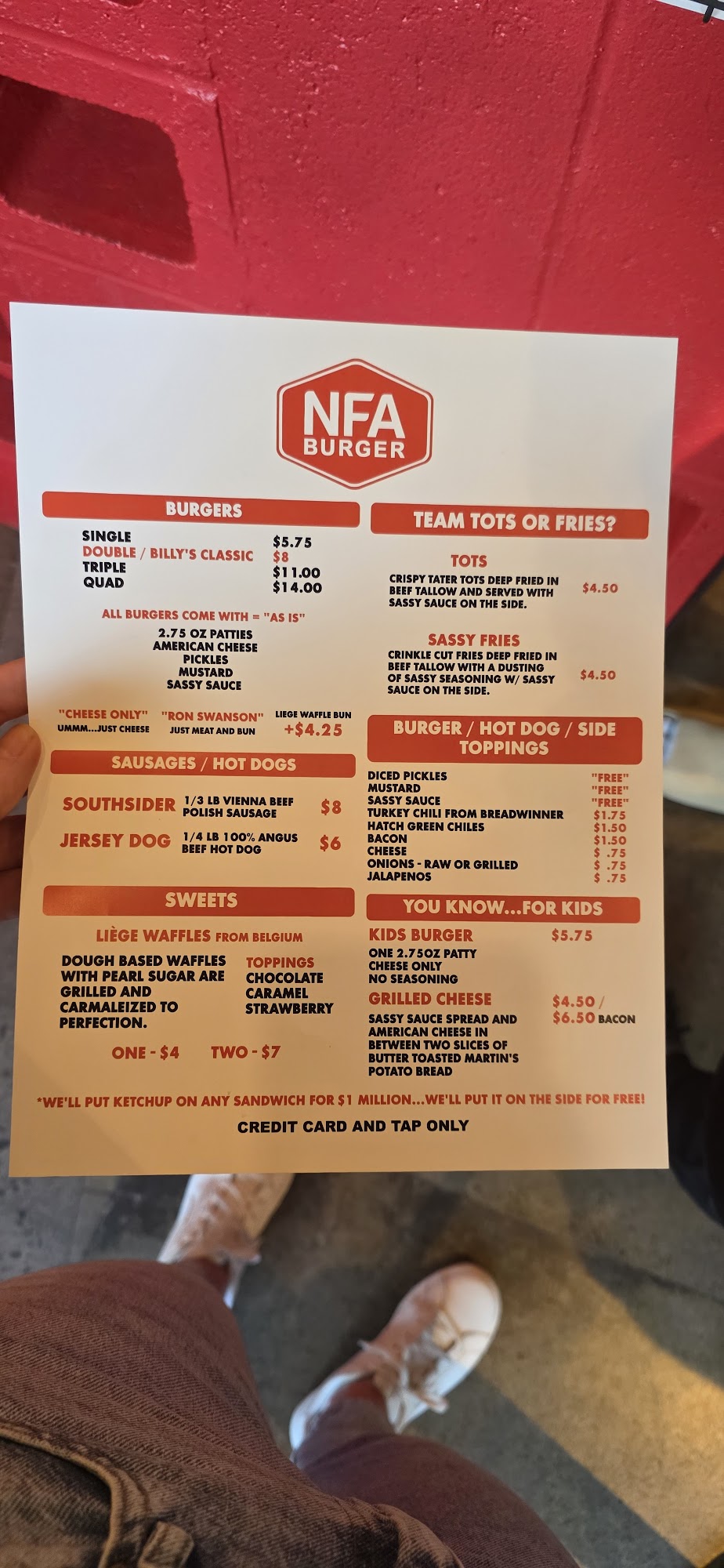 NFA Burger - Avalon On the Green, 3180 Avalon Blvd, Alpharetta, GA 30009