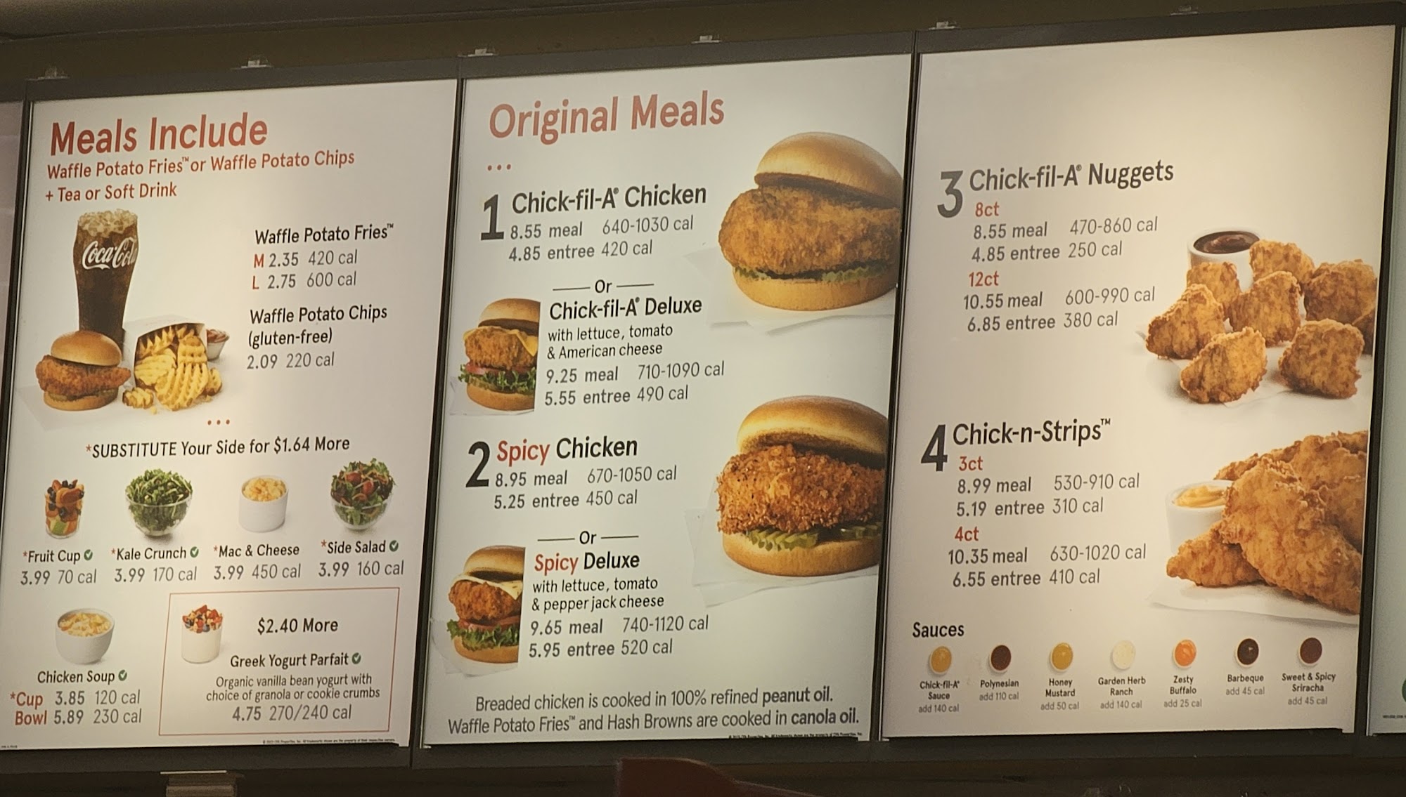 Chick-fil-A Menu