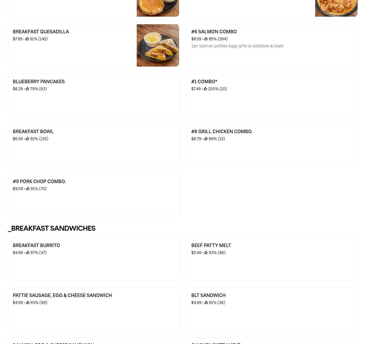 Urban Grill LLC Menu