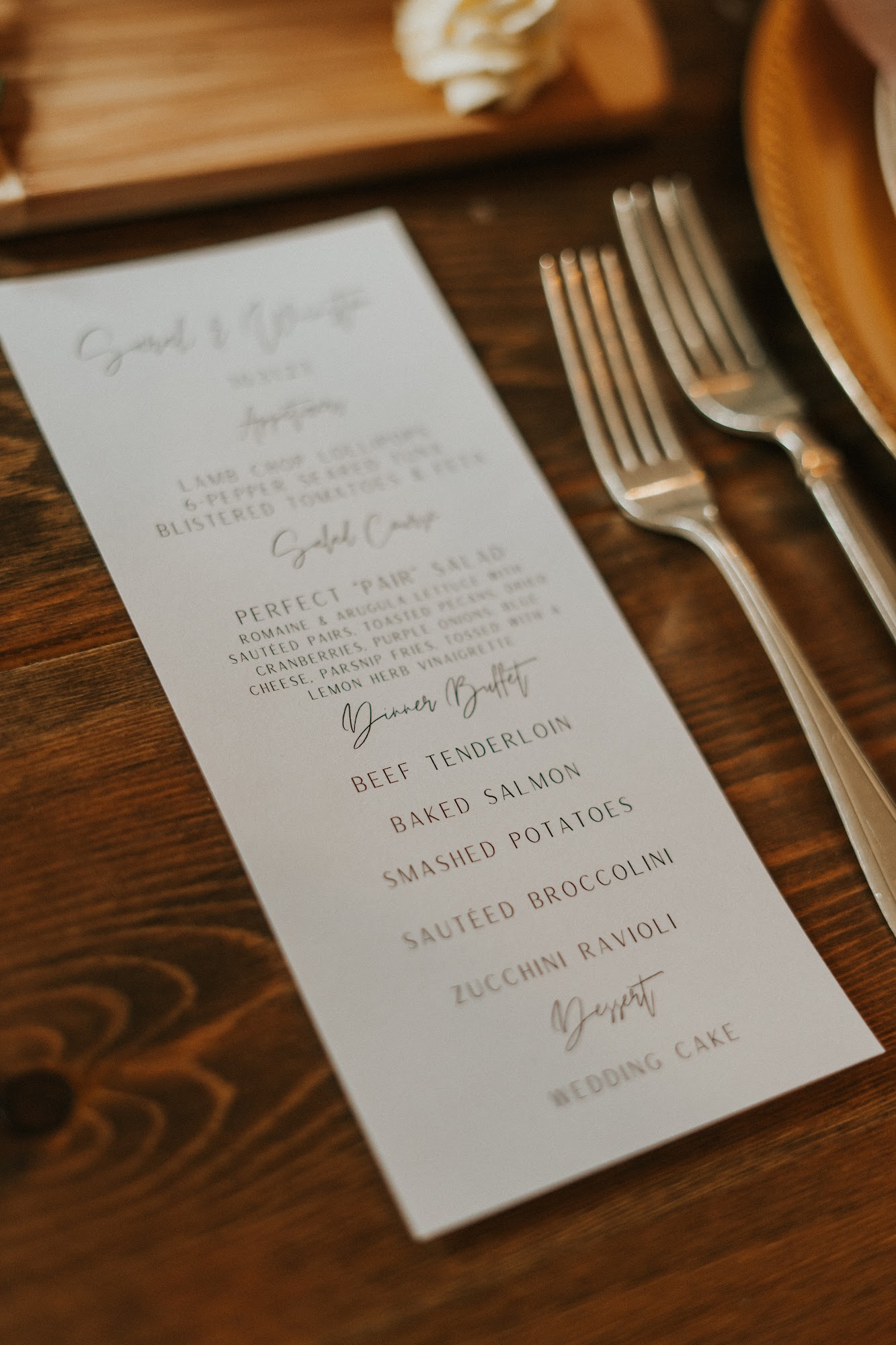 Added Touch Catering Menu