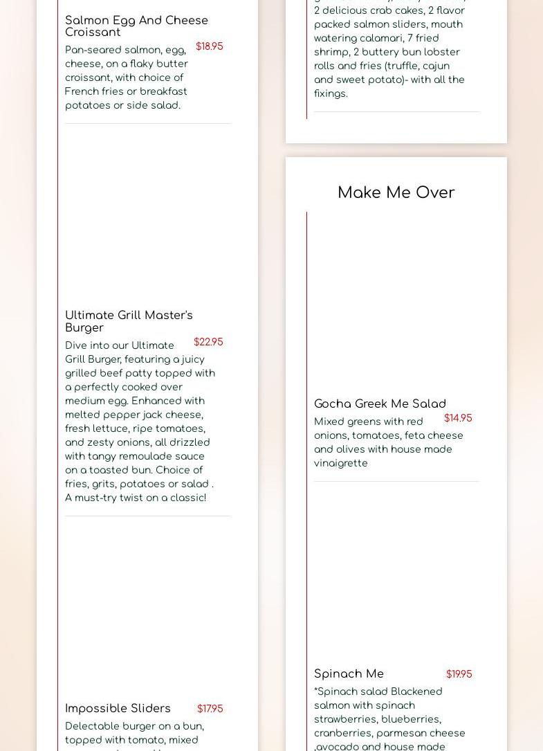 Gocha's Tapas Bar Menu