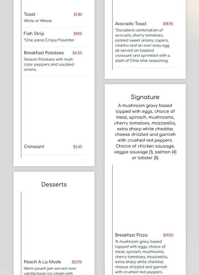 Gocha's Tapas Bar Menu