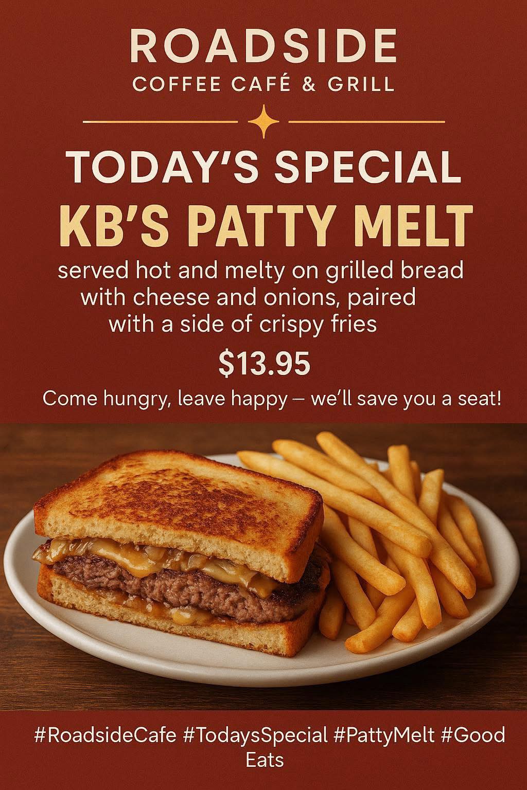 Atlanta Roadside Cafe Menu