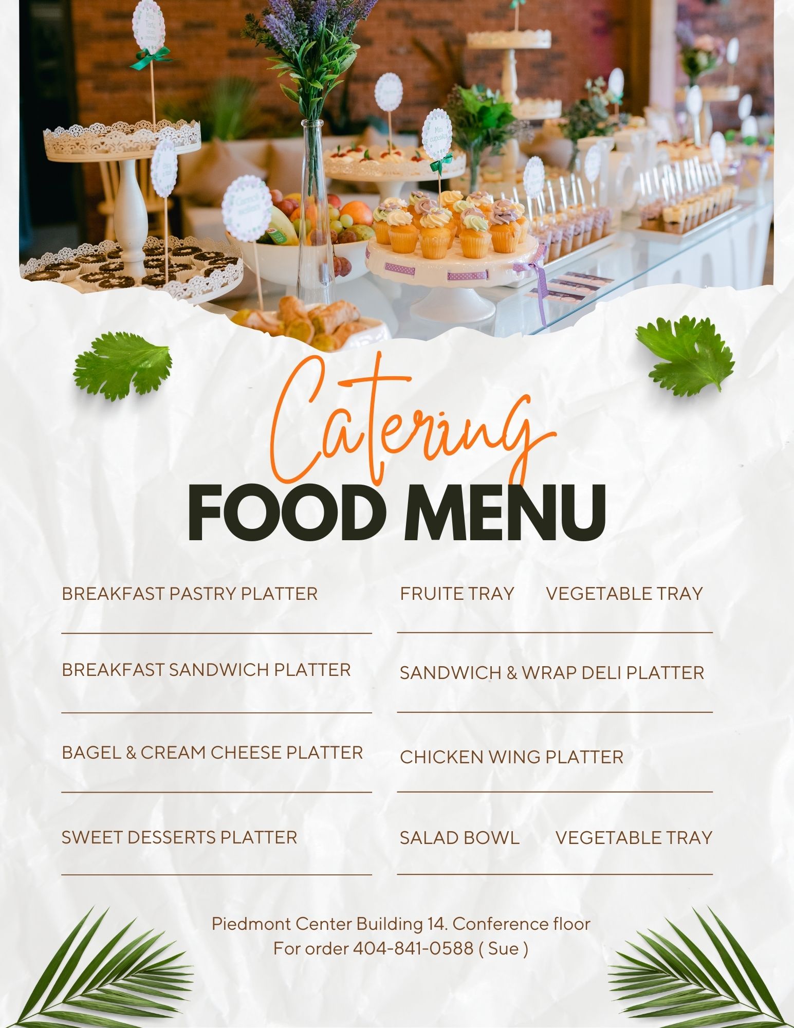 Atlanta Jubilee Cafe, LLC Menu