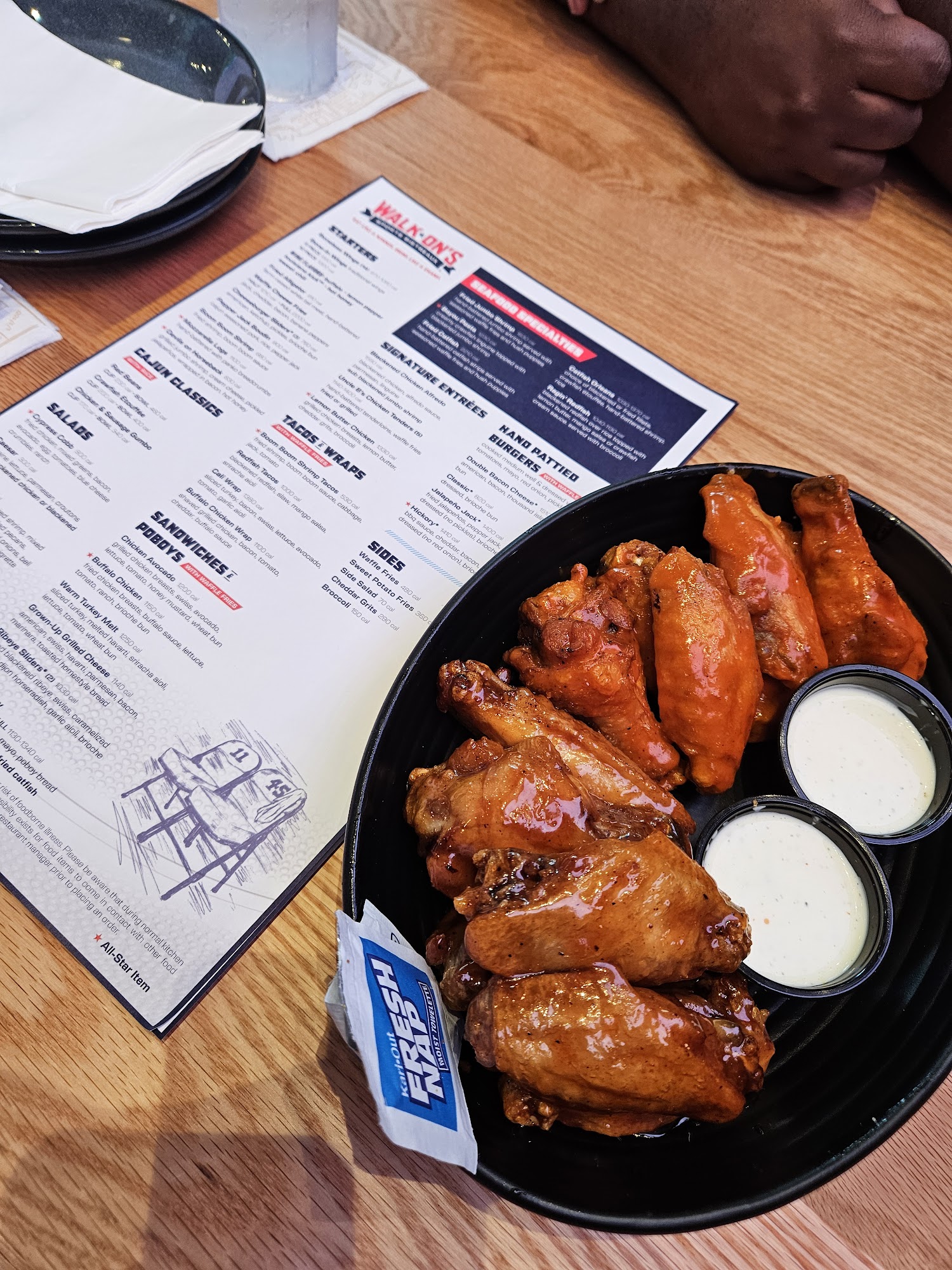 Walk-On's Atlanta, GA - The Battery Menu