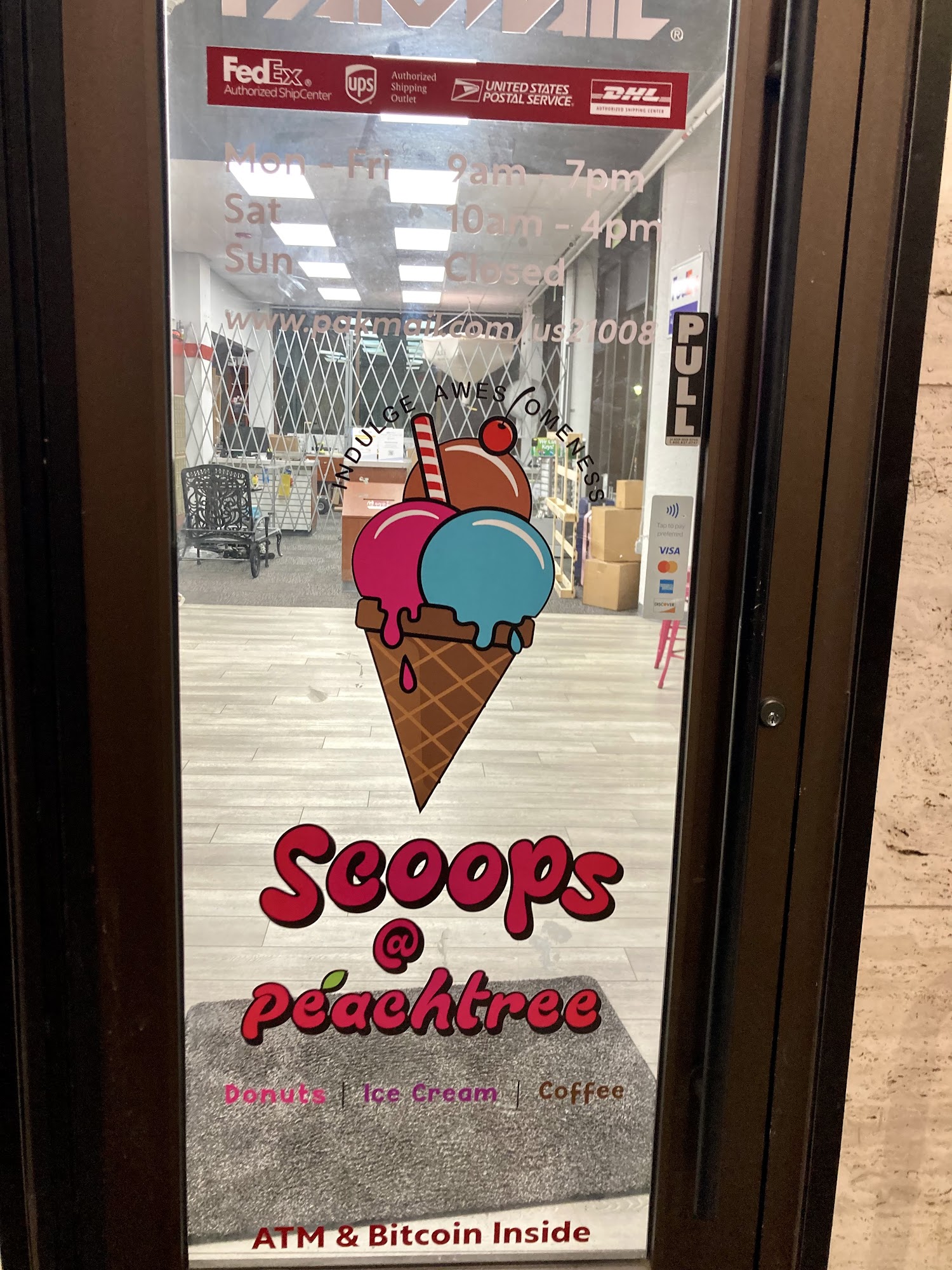 Scoops@Peachtree Menu