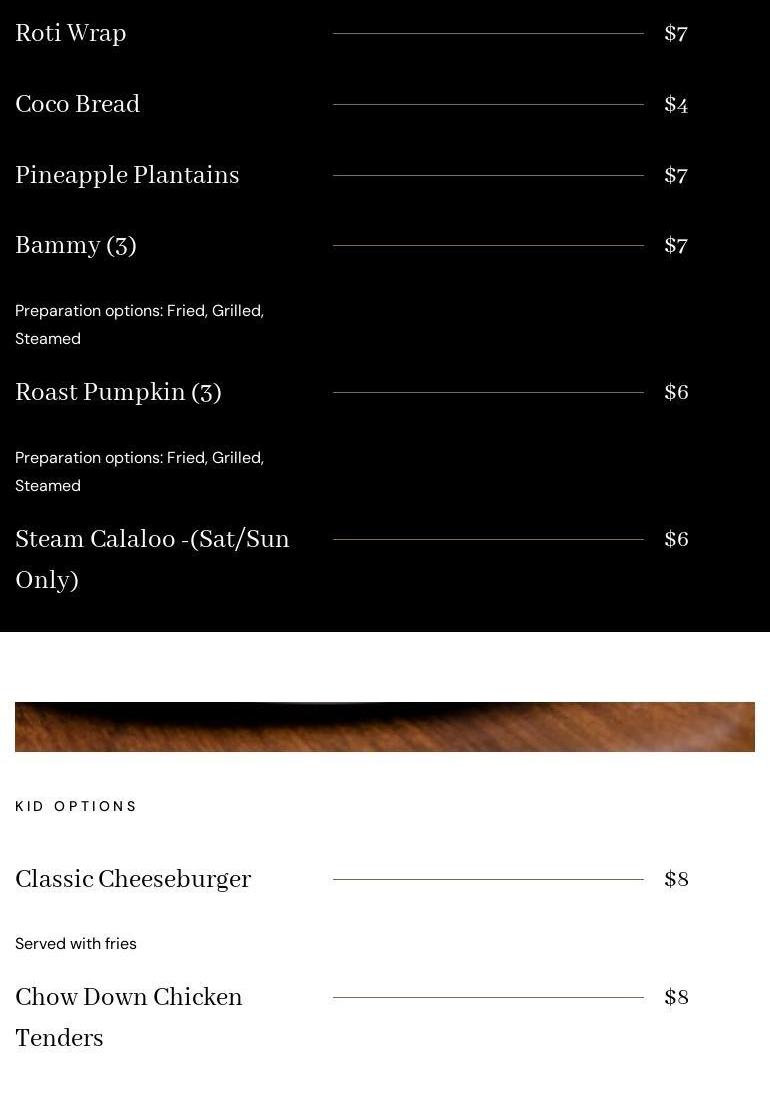 EscovitcheZ, Atlanta Restaurant Menu