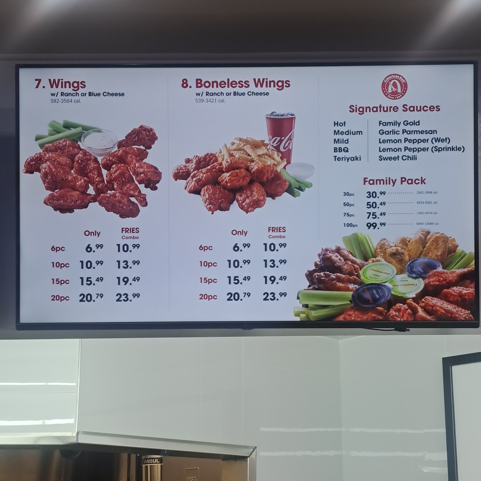 American Deli Menu