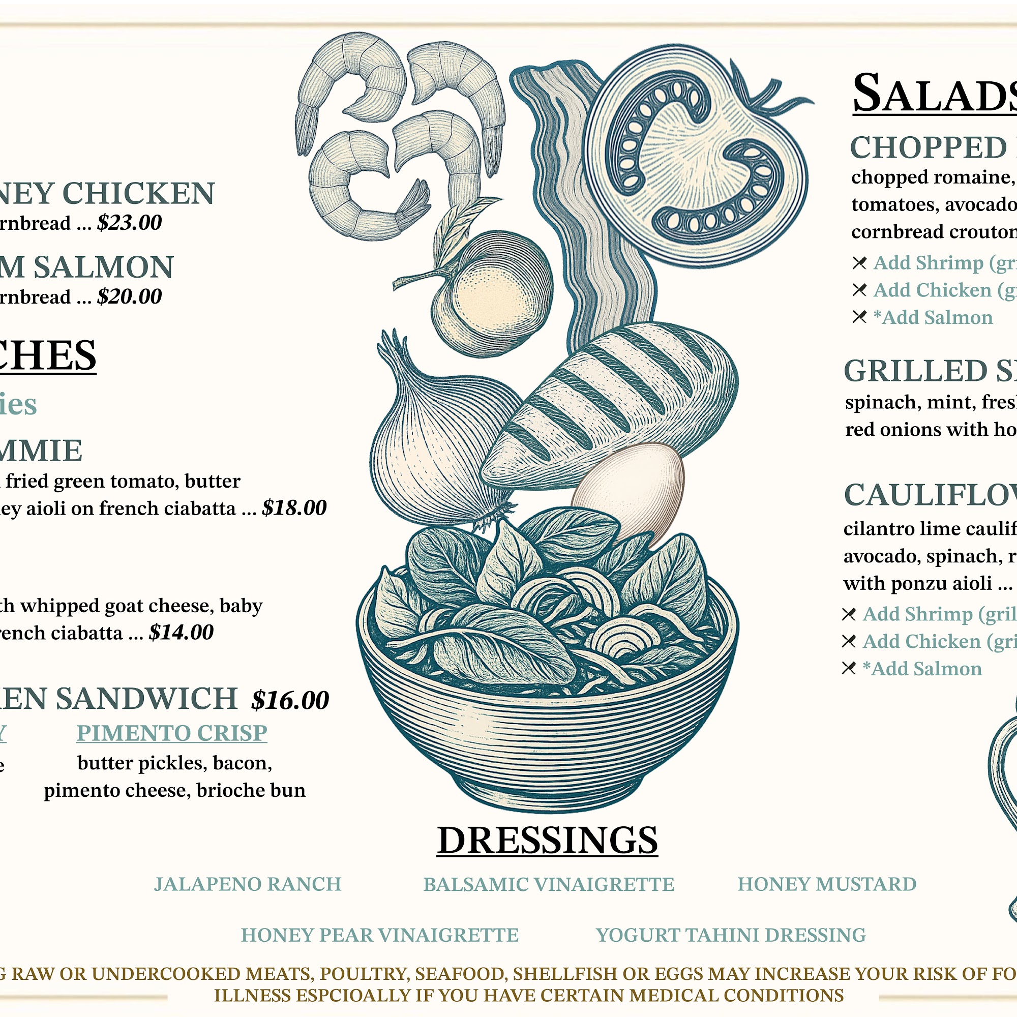 Discourse Eatery Menu