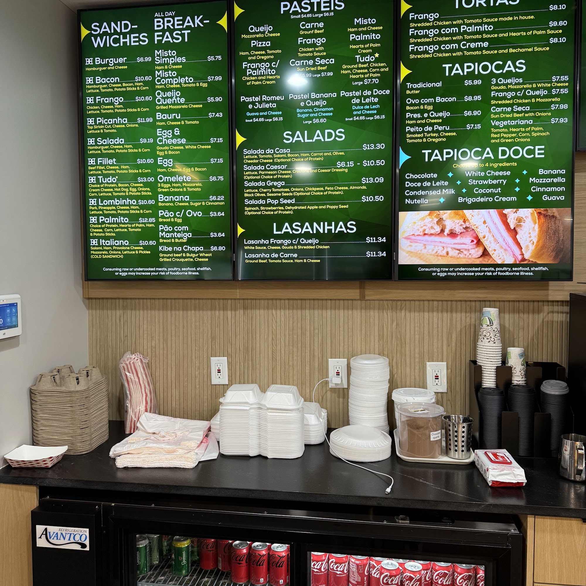 Brazilian Bakery Cafe Too Menu