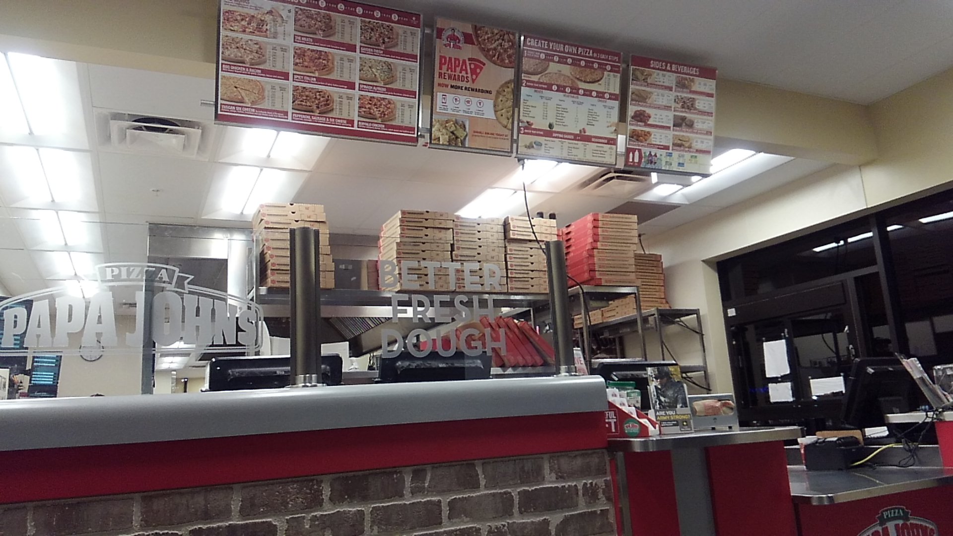 Papa Johns Pizza Menu