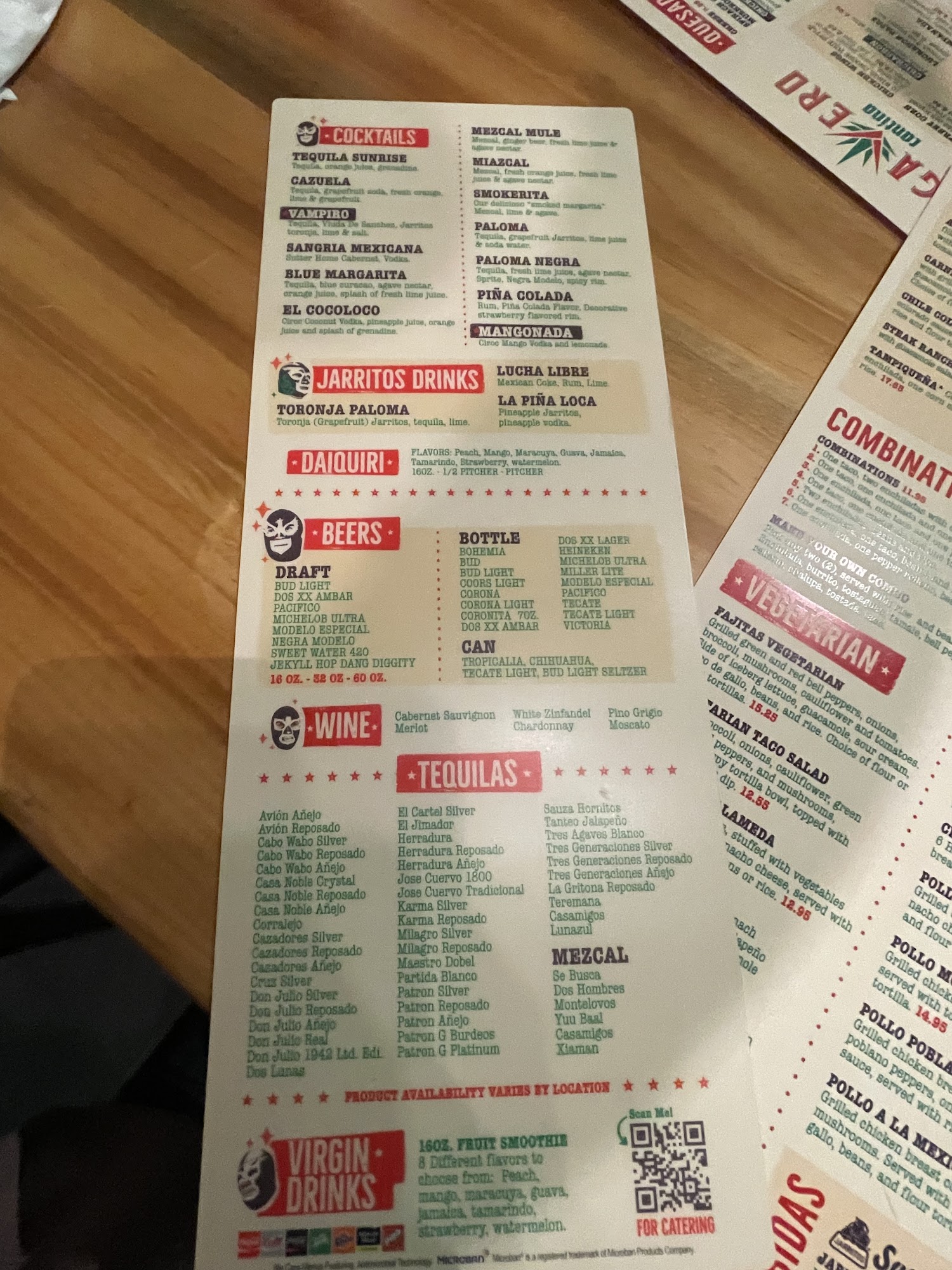 Agavero Cantina - Austell Menu