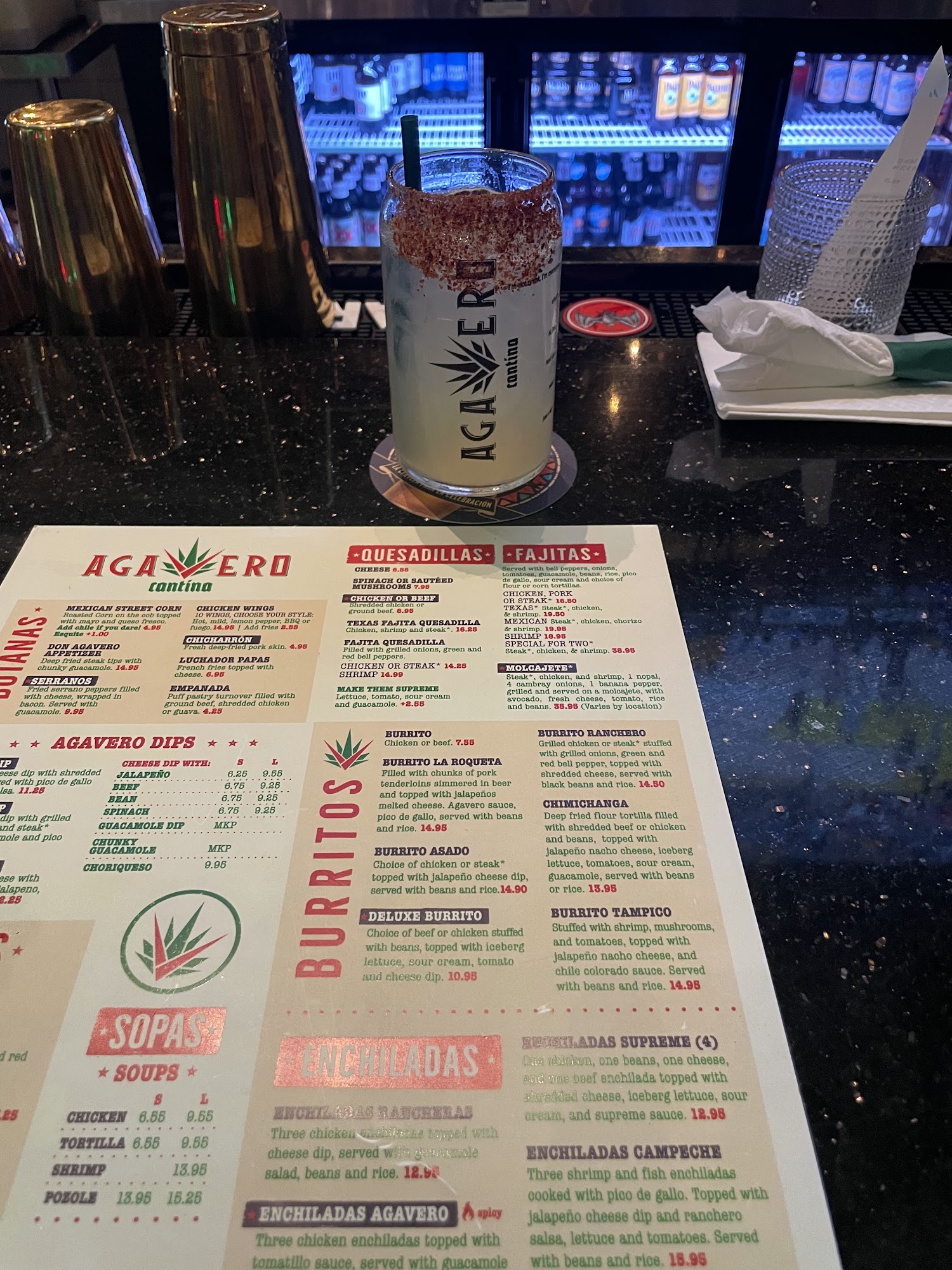 Agavero Cantina - Austell Menu