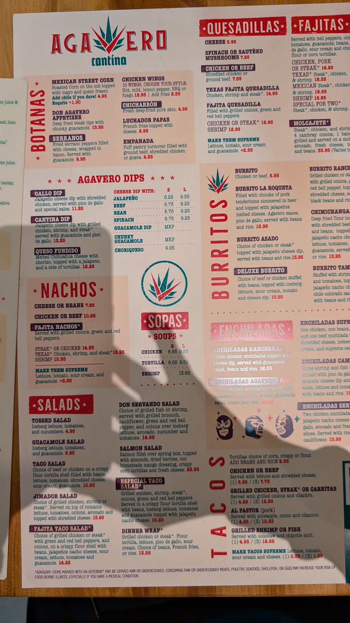 Agavero Cantina - Austell Menu