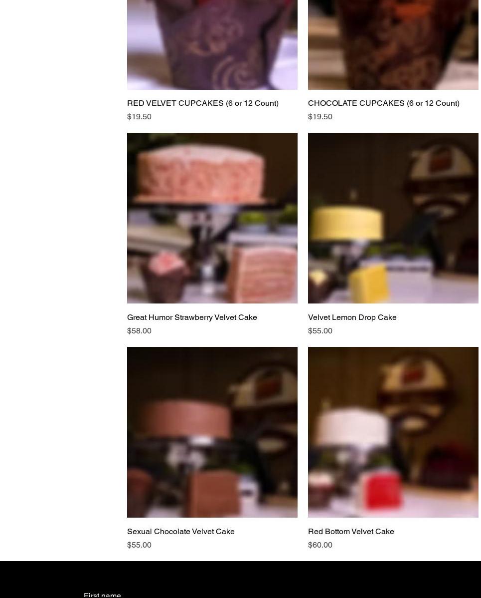TCakes Menu