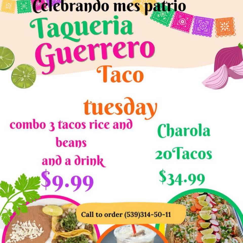Taqueria Guerrero LLC Menu