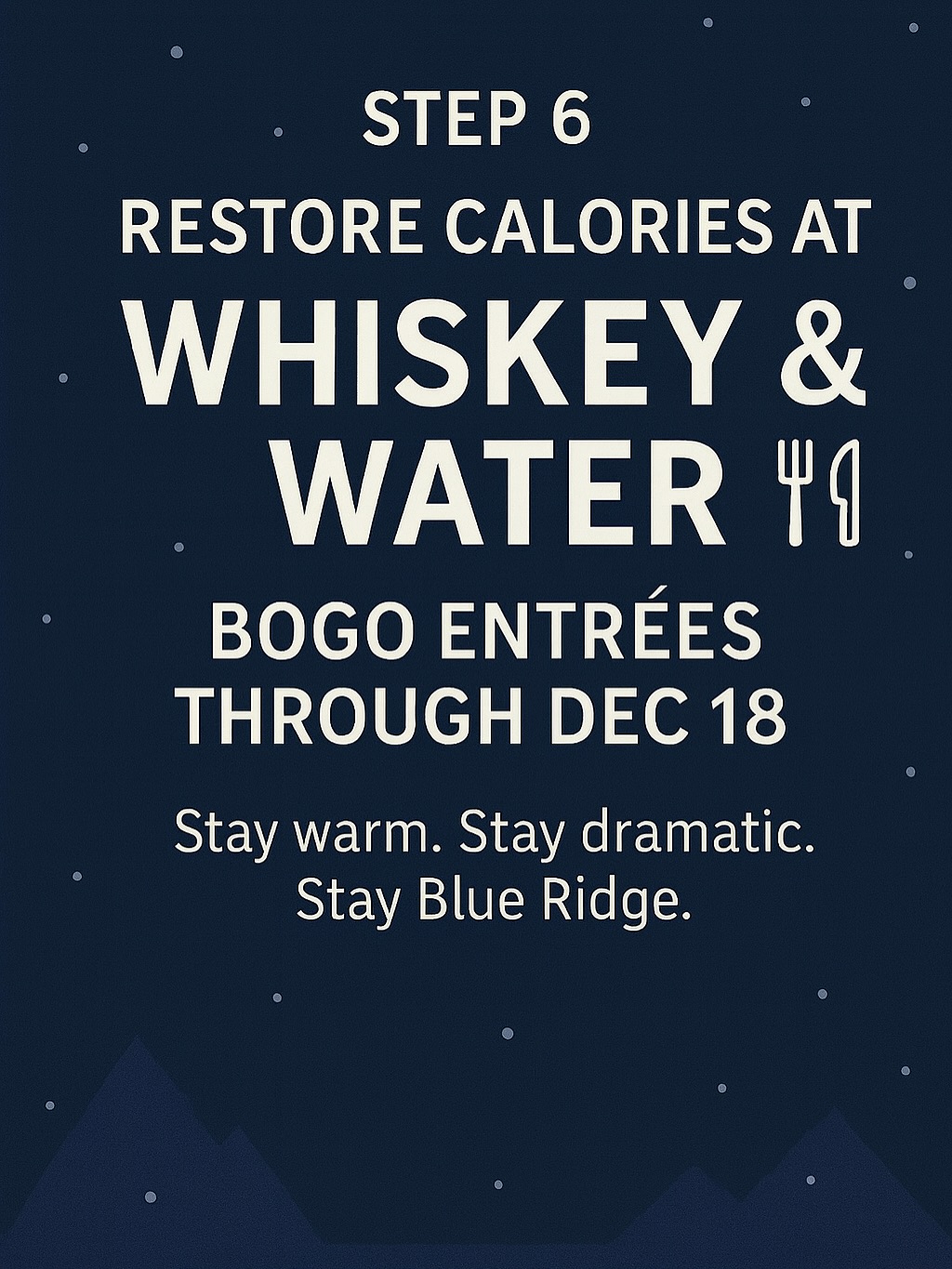 Whiskey & Water - Seafood and Bourbon Bar Blue Ridge