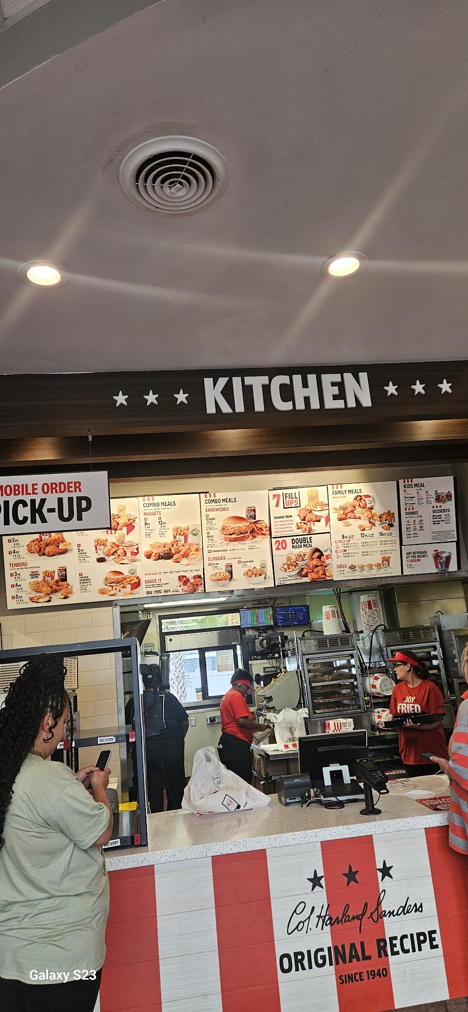KFC Menu