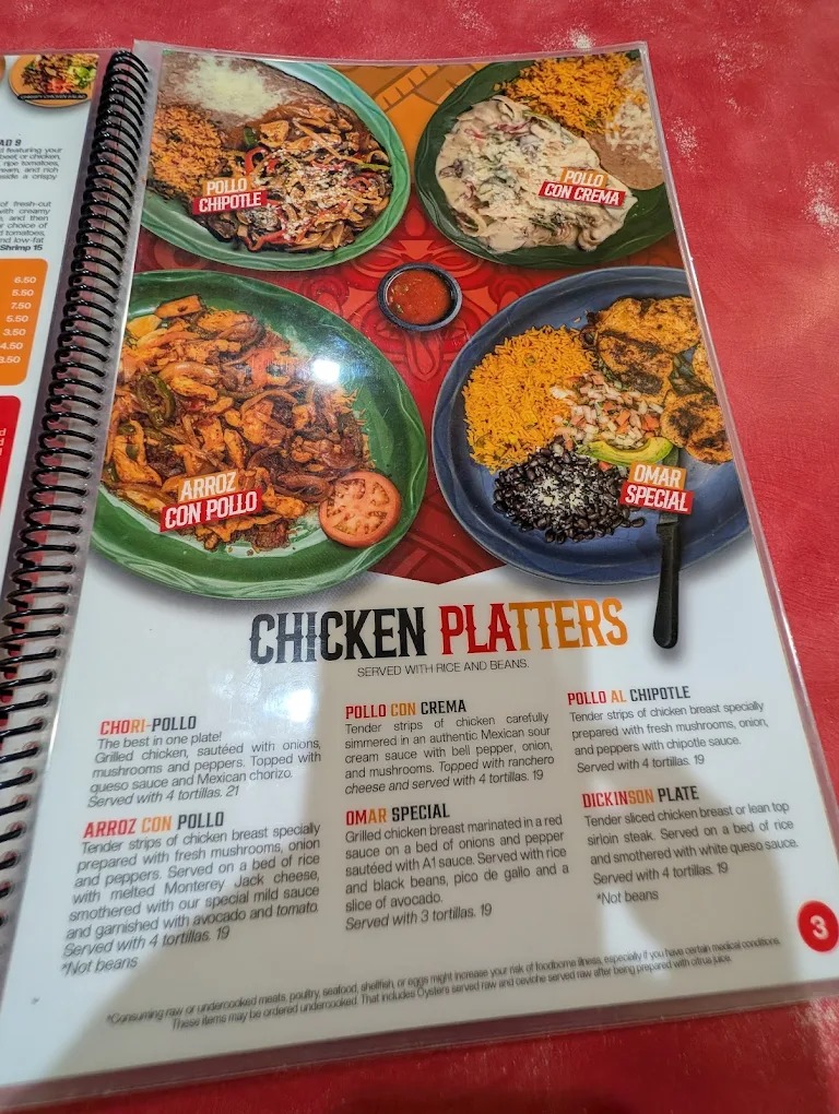 Los Cabos Mexican Grill Menu