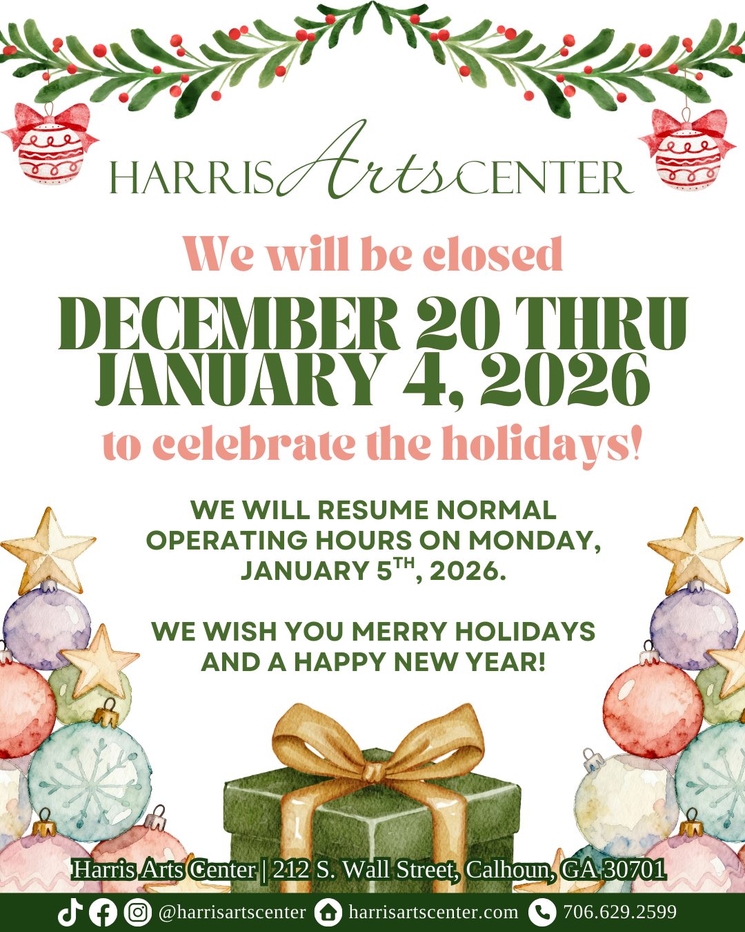 Harris Arts Center - Roland Hayes Museum Calhoun