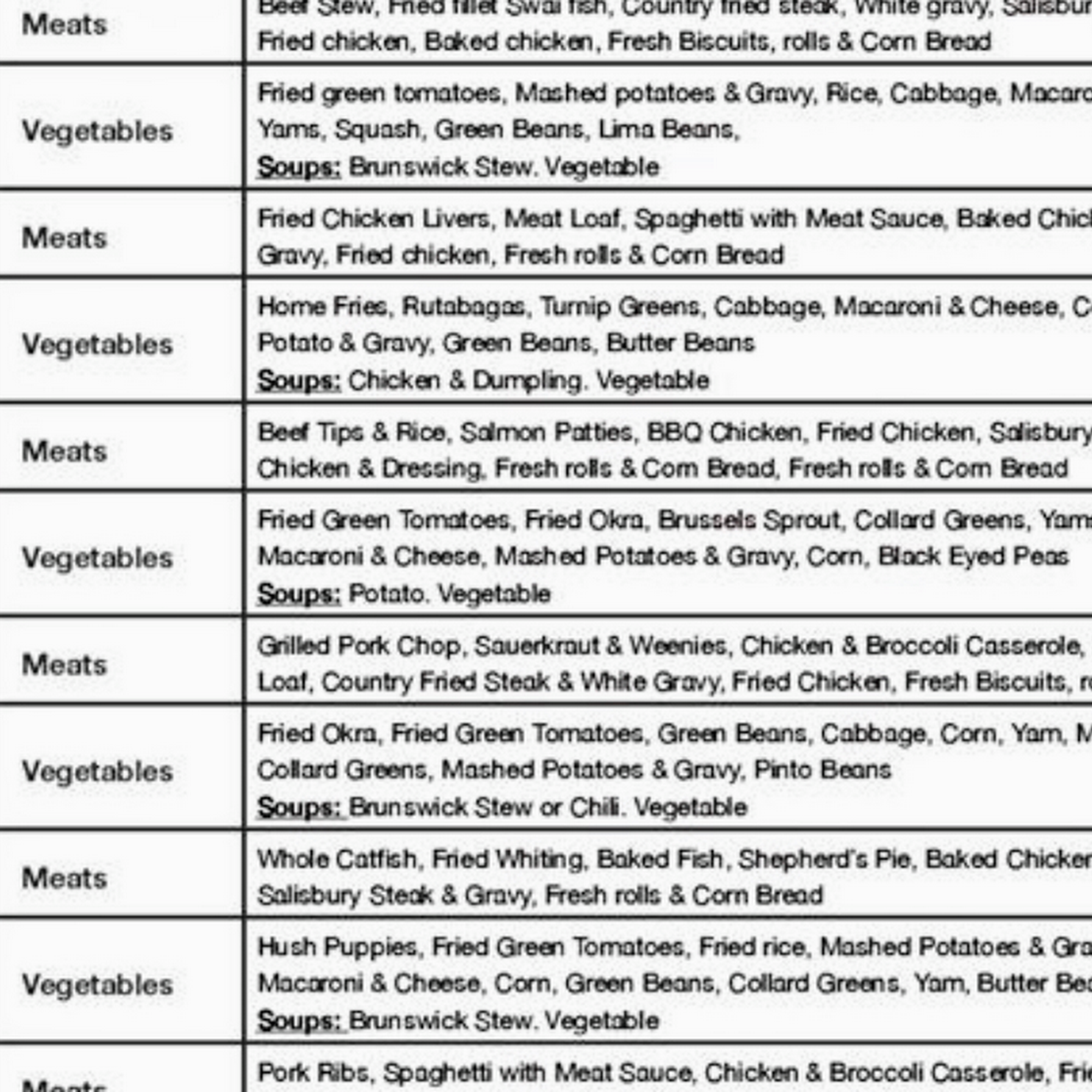 M & J Home Cooking Carrollton Carrollton