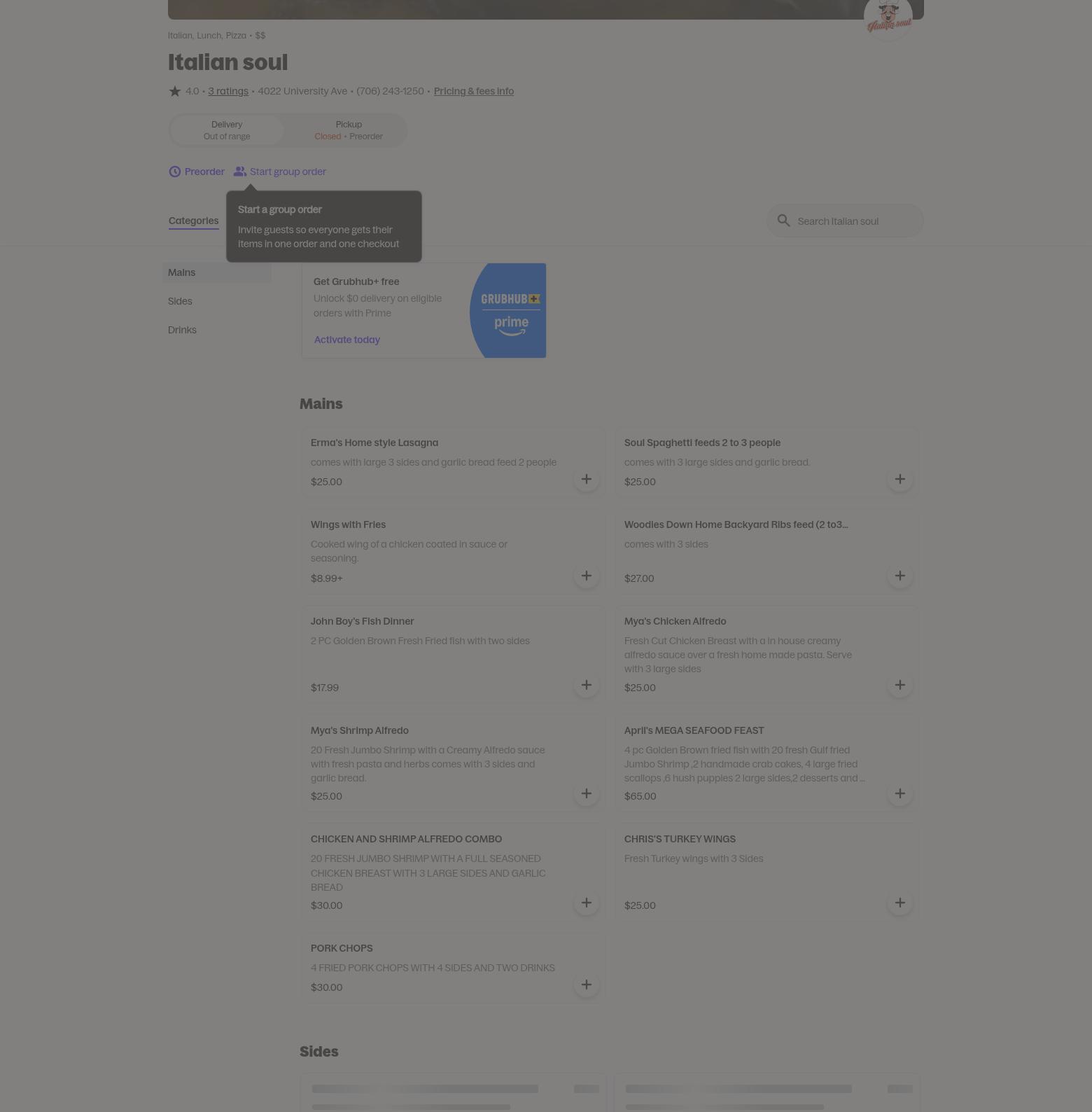 Early Bird Resturant Menu