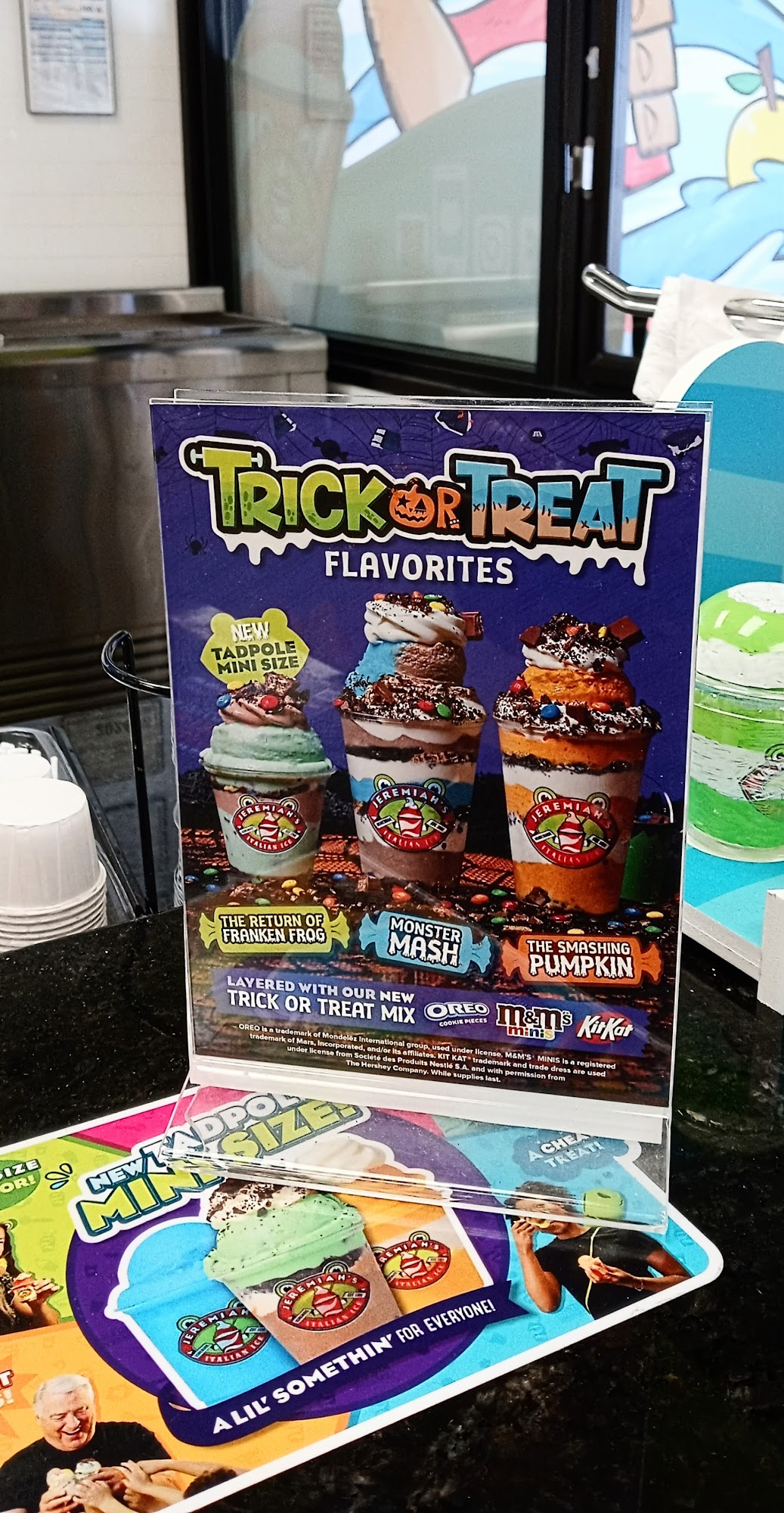 Jeremiah's Italian Ice Menu