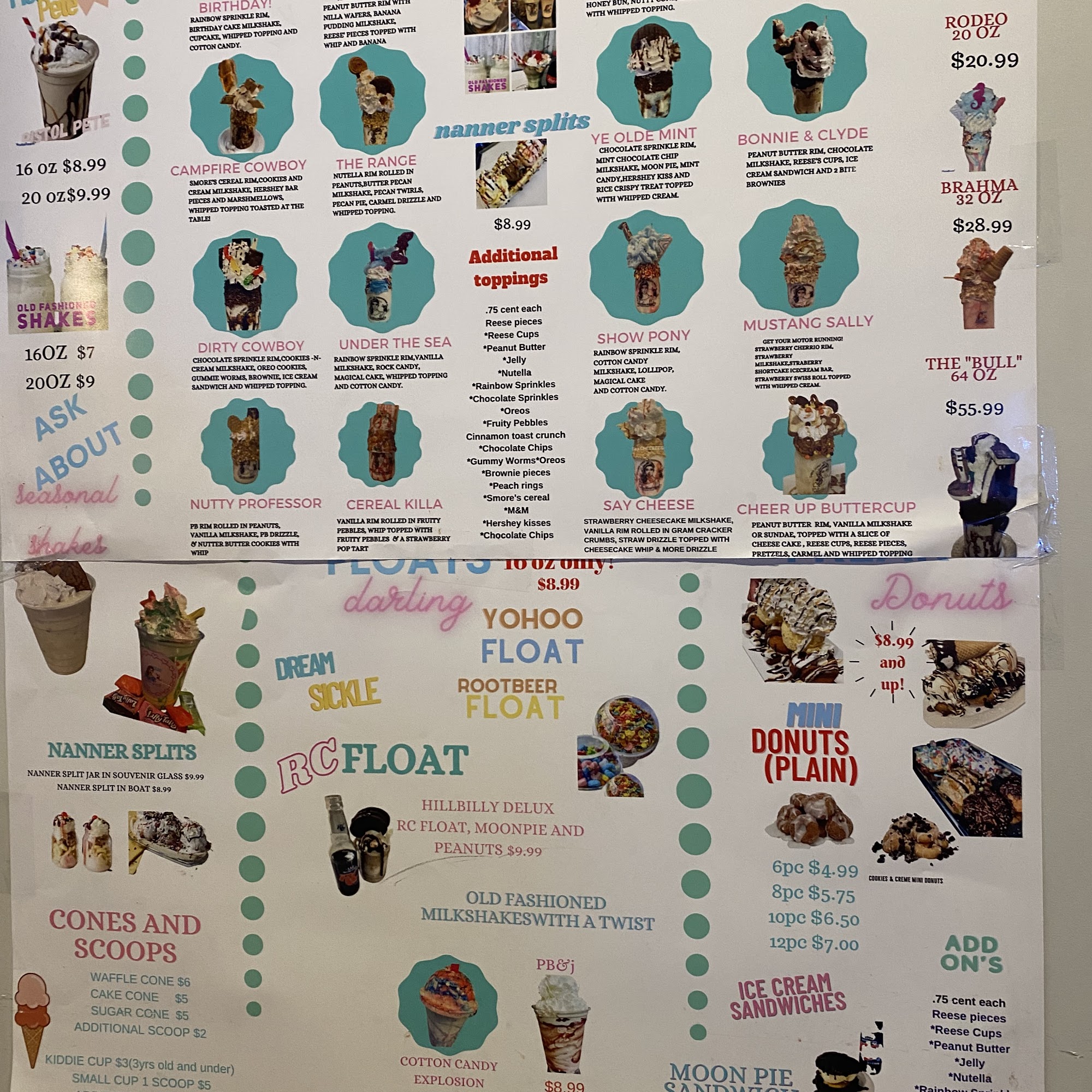 Milkshake Momma (Mama)… Southern Roots Menu