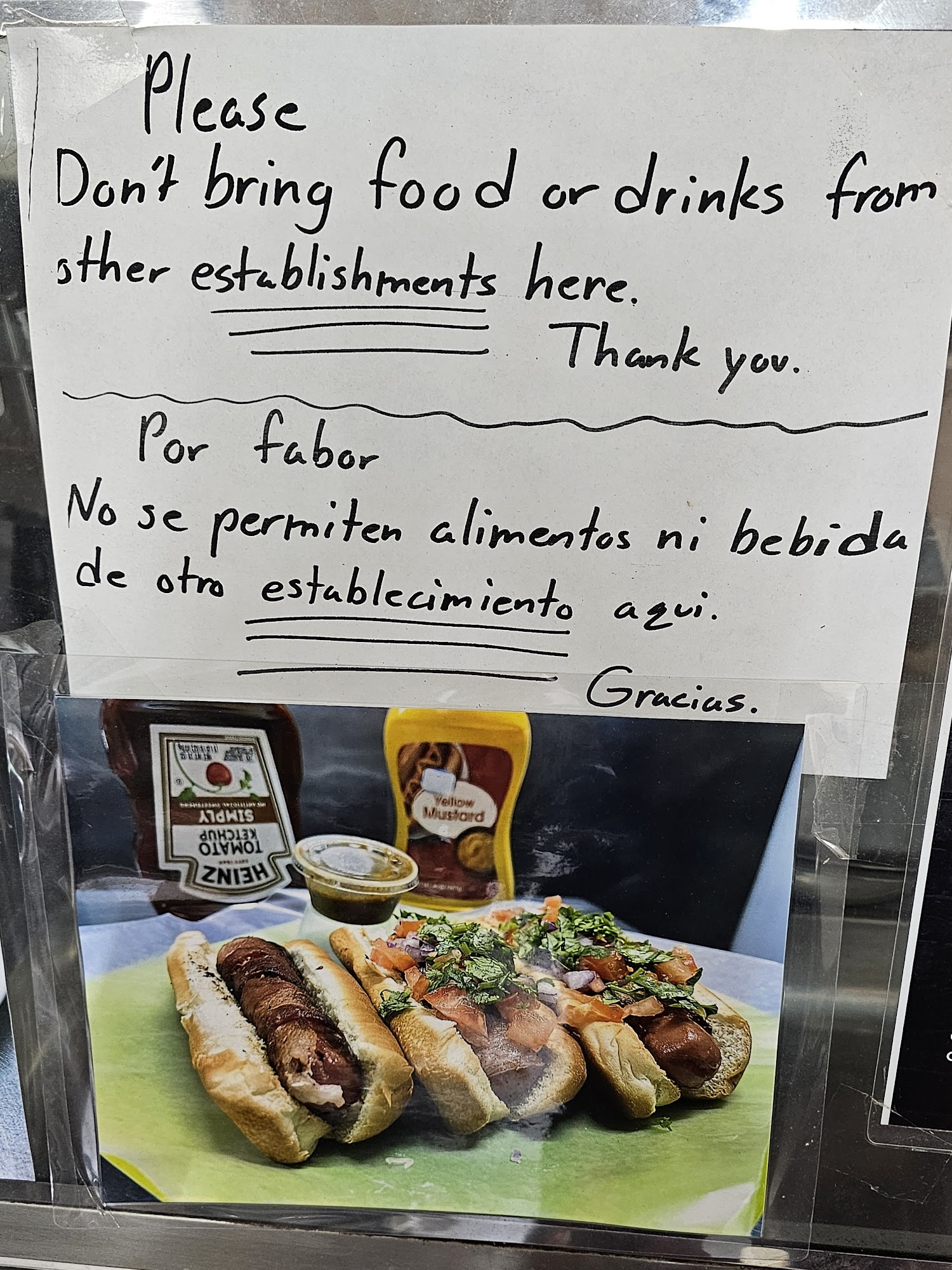 El Milagro Menu