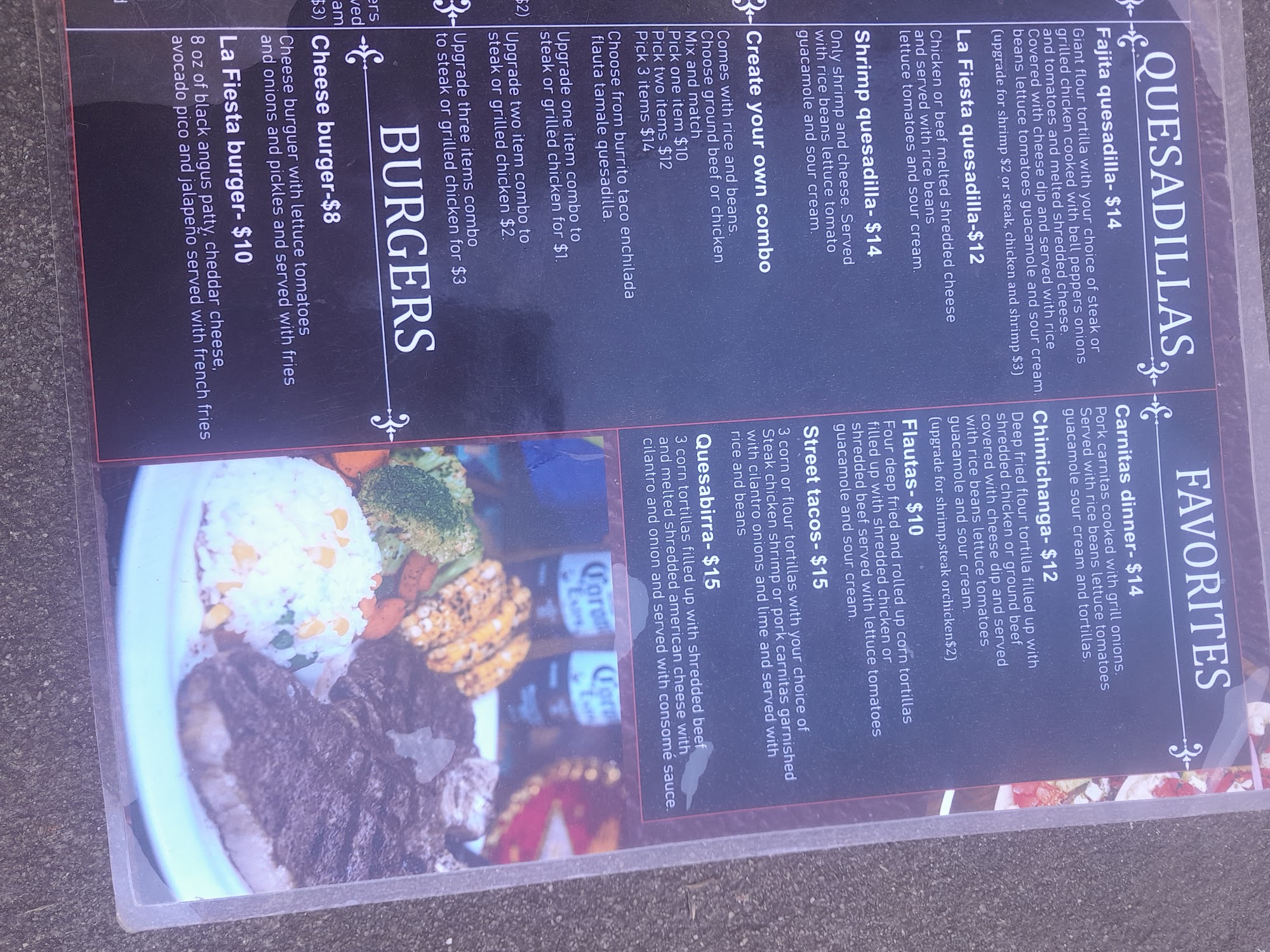 Stone House Snack Shop Menu