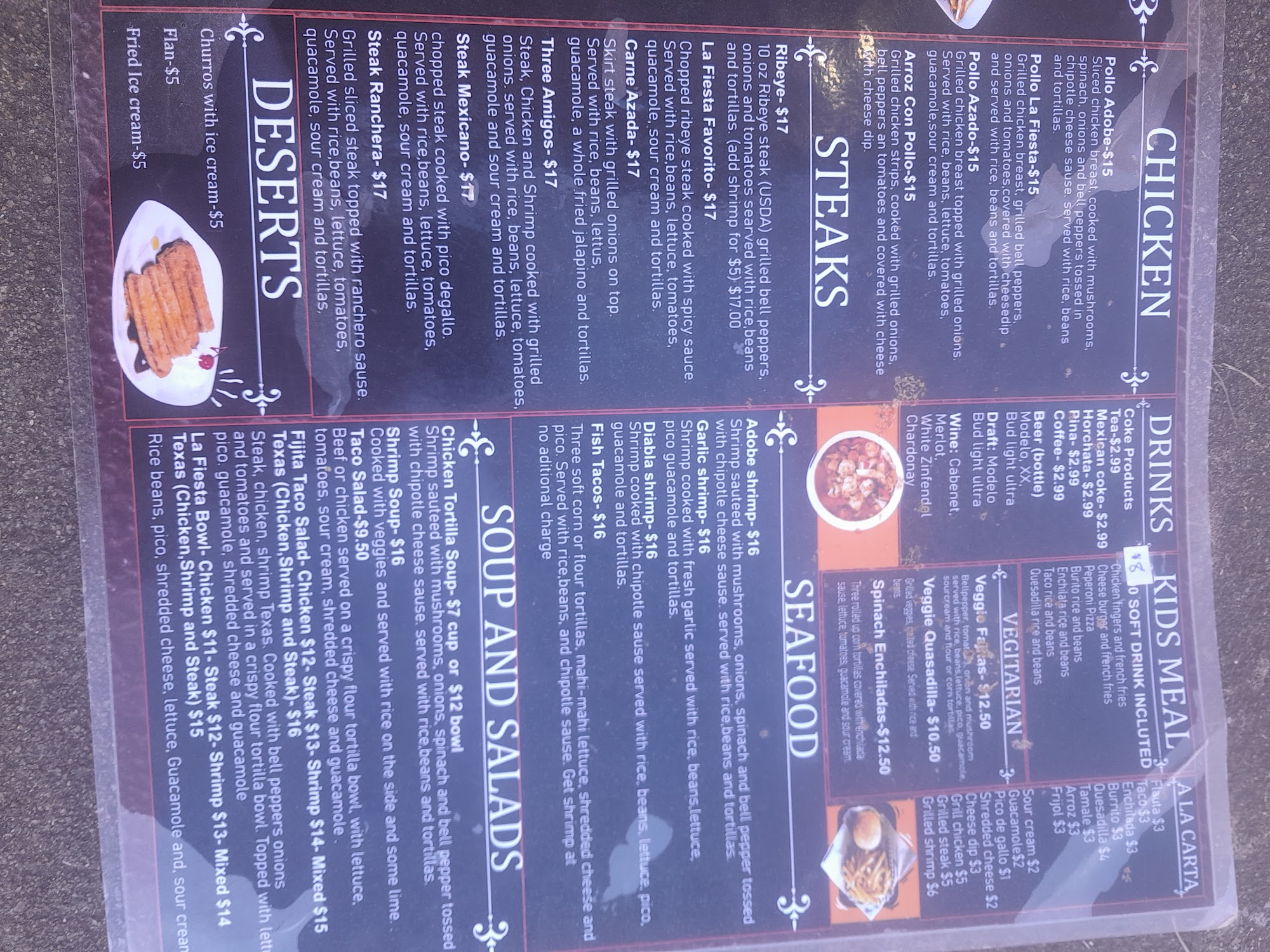 Stone House Snack Shop Menu