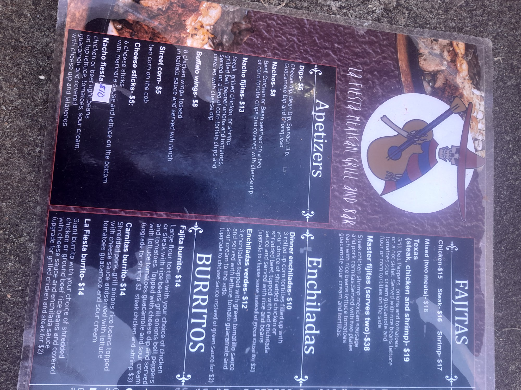 Stone House Snack Shop Menu