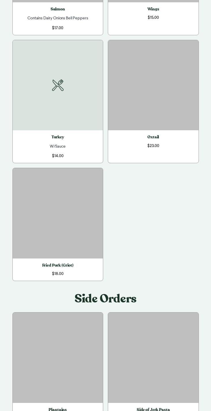 Ciceron Kitchen Menu