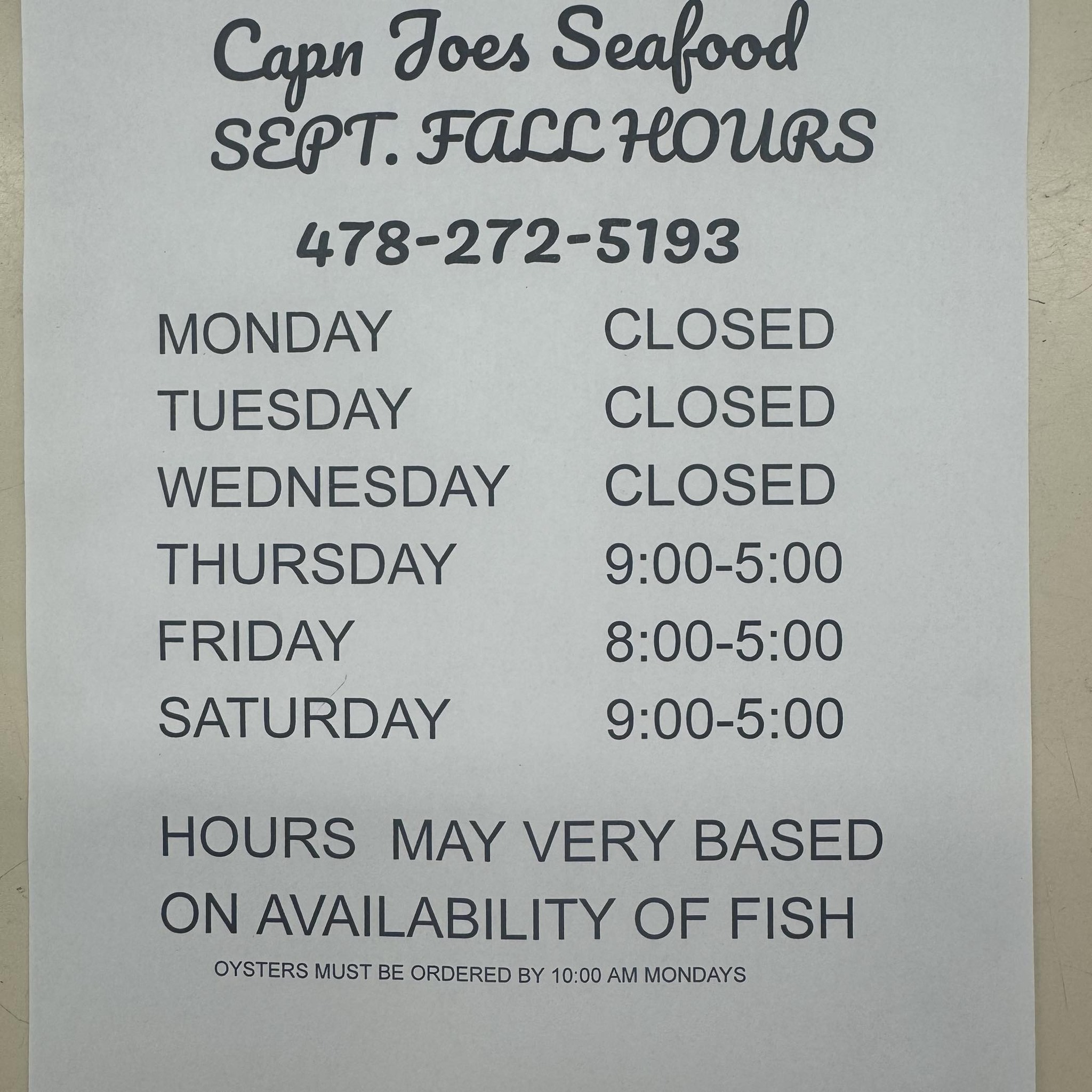 Captain Joe's Seafood Market