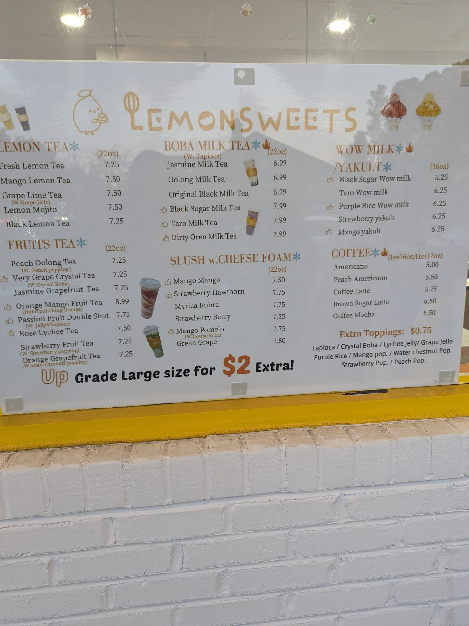 Howell crossing Menu
