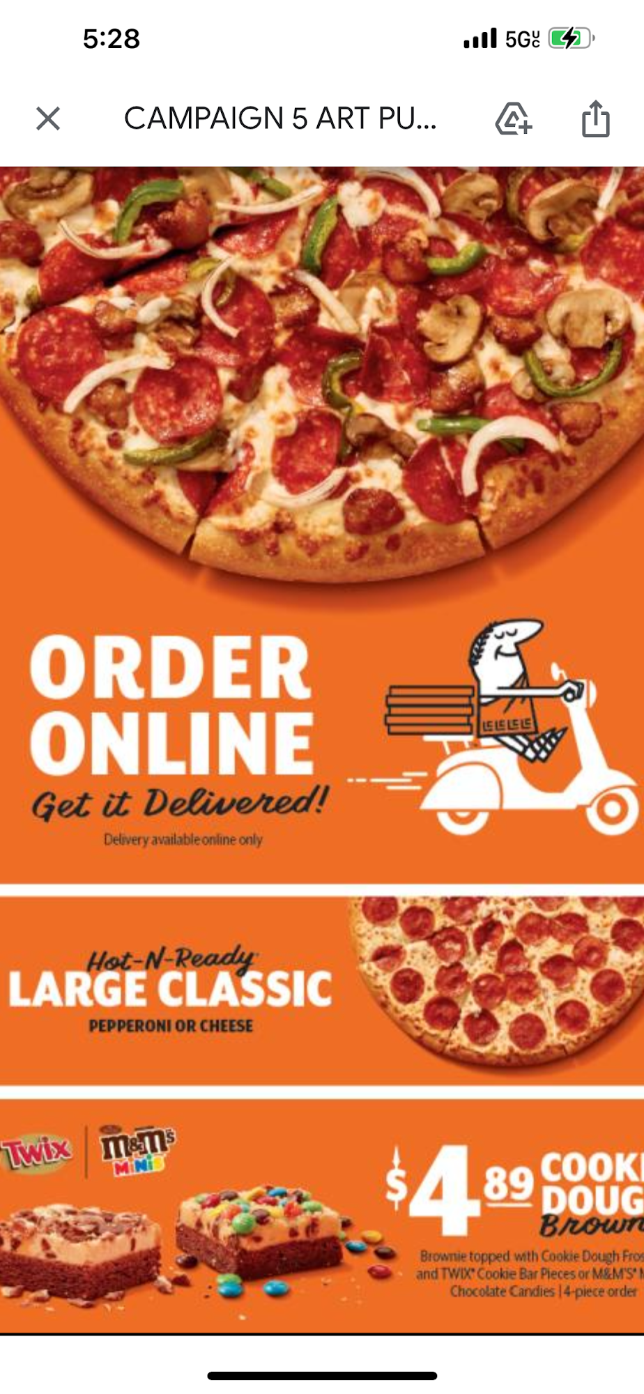 Little Caesars Pizza Menu
