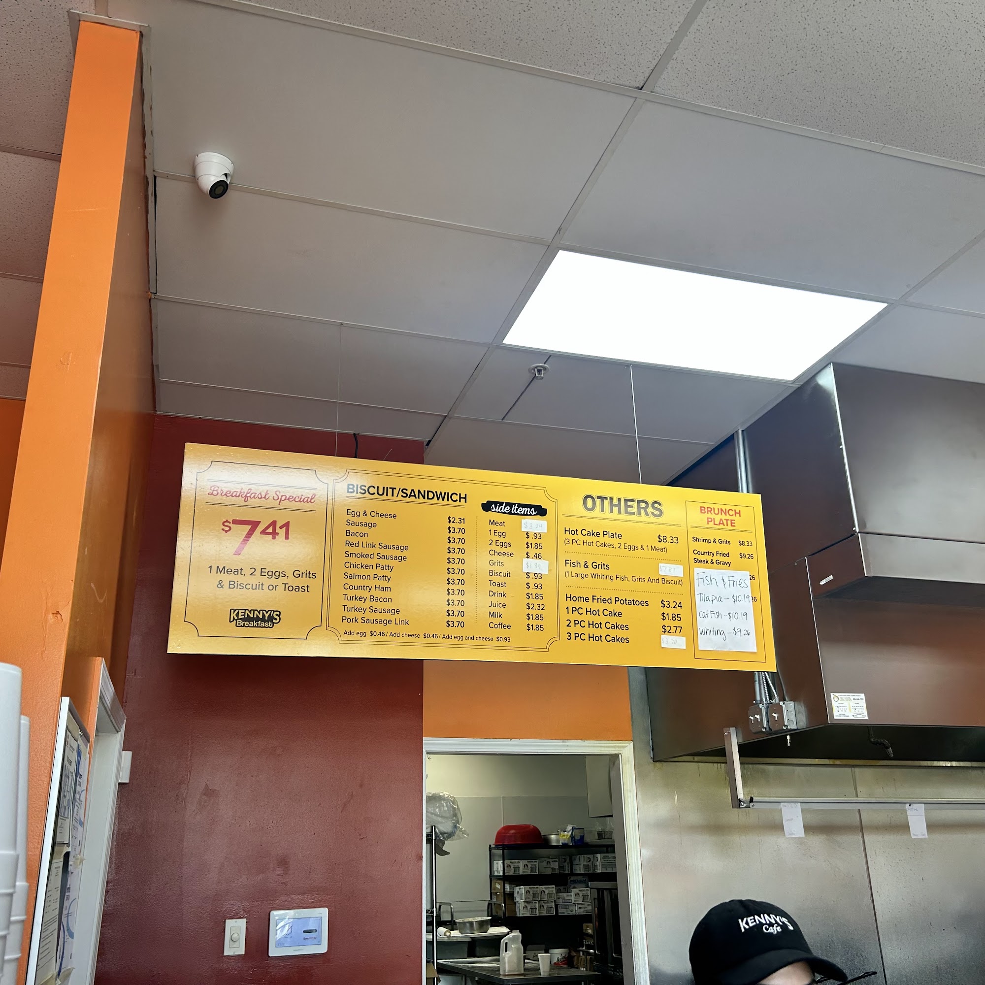 Kenny’s Breakfast Menu