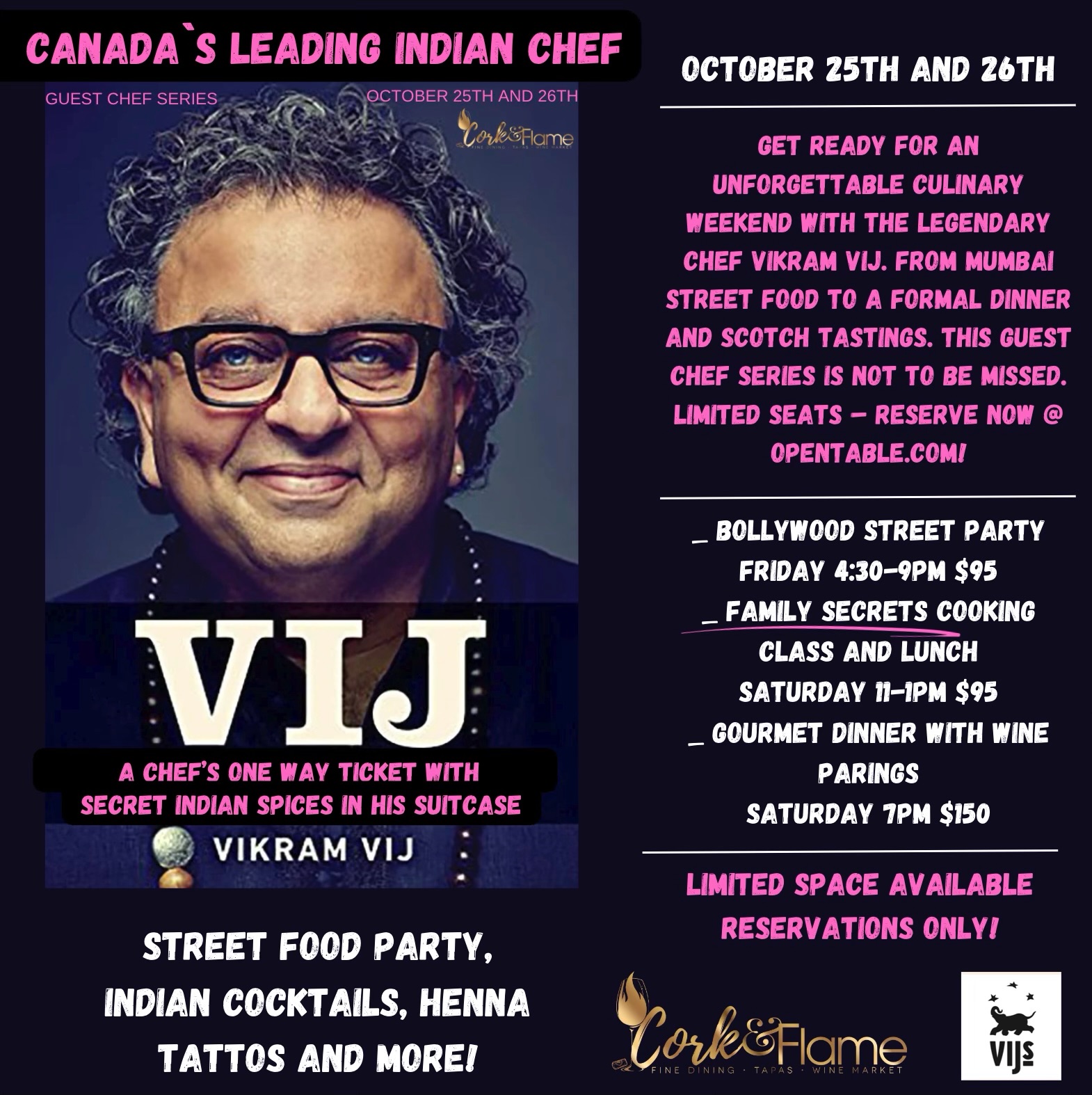 Inicio - by Chef Justin Hayes Menu