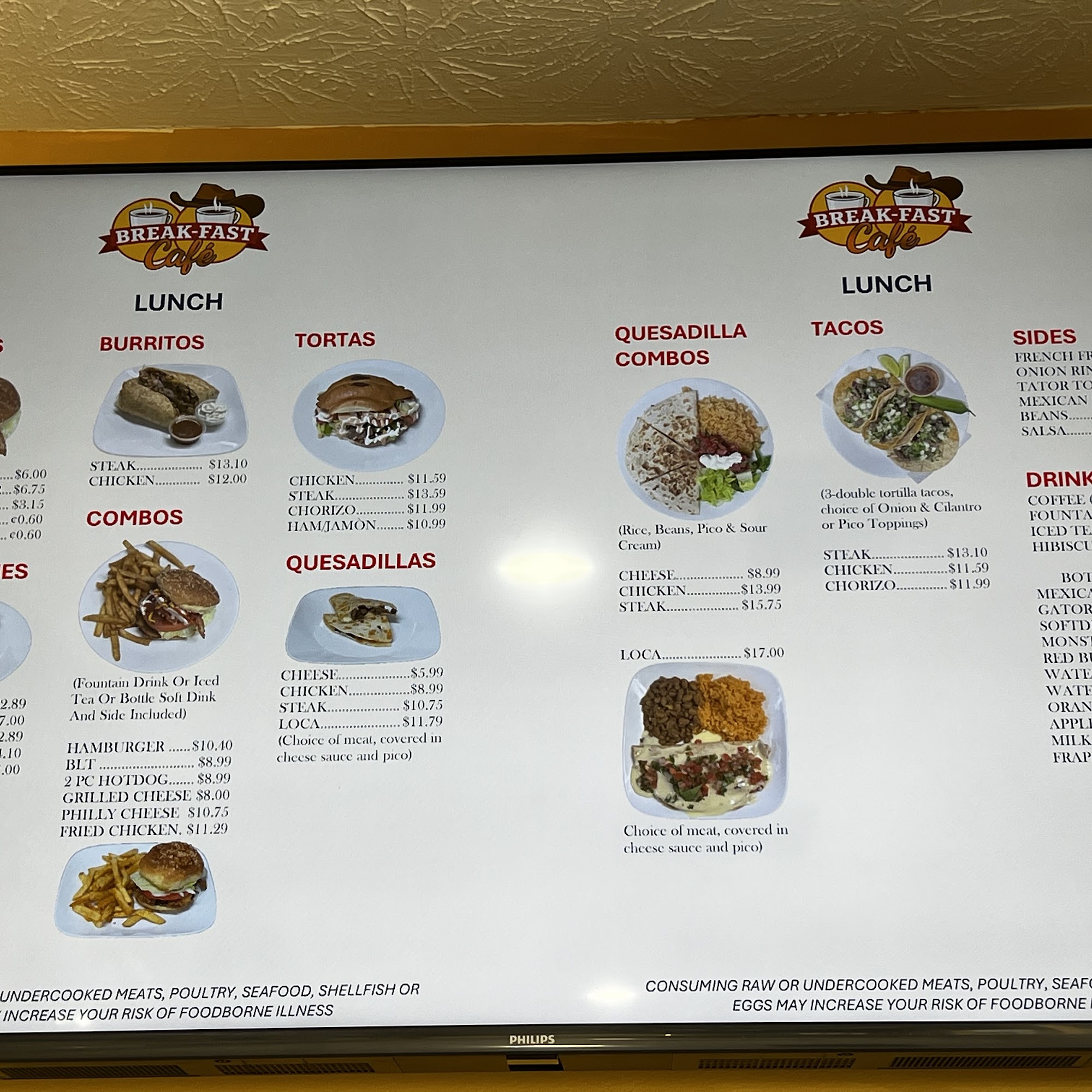Break-Fast Café Menu