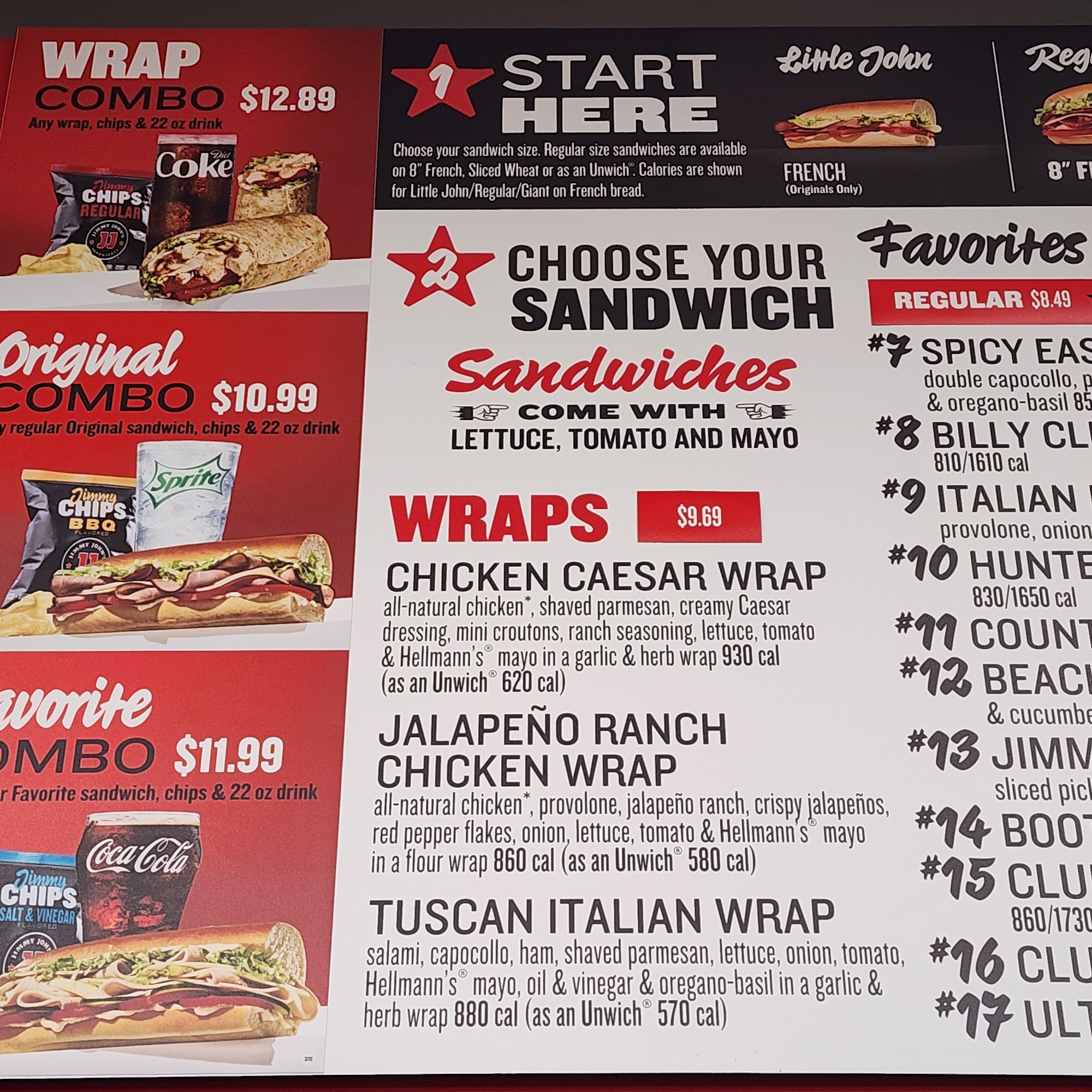Jimmy John's Menu