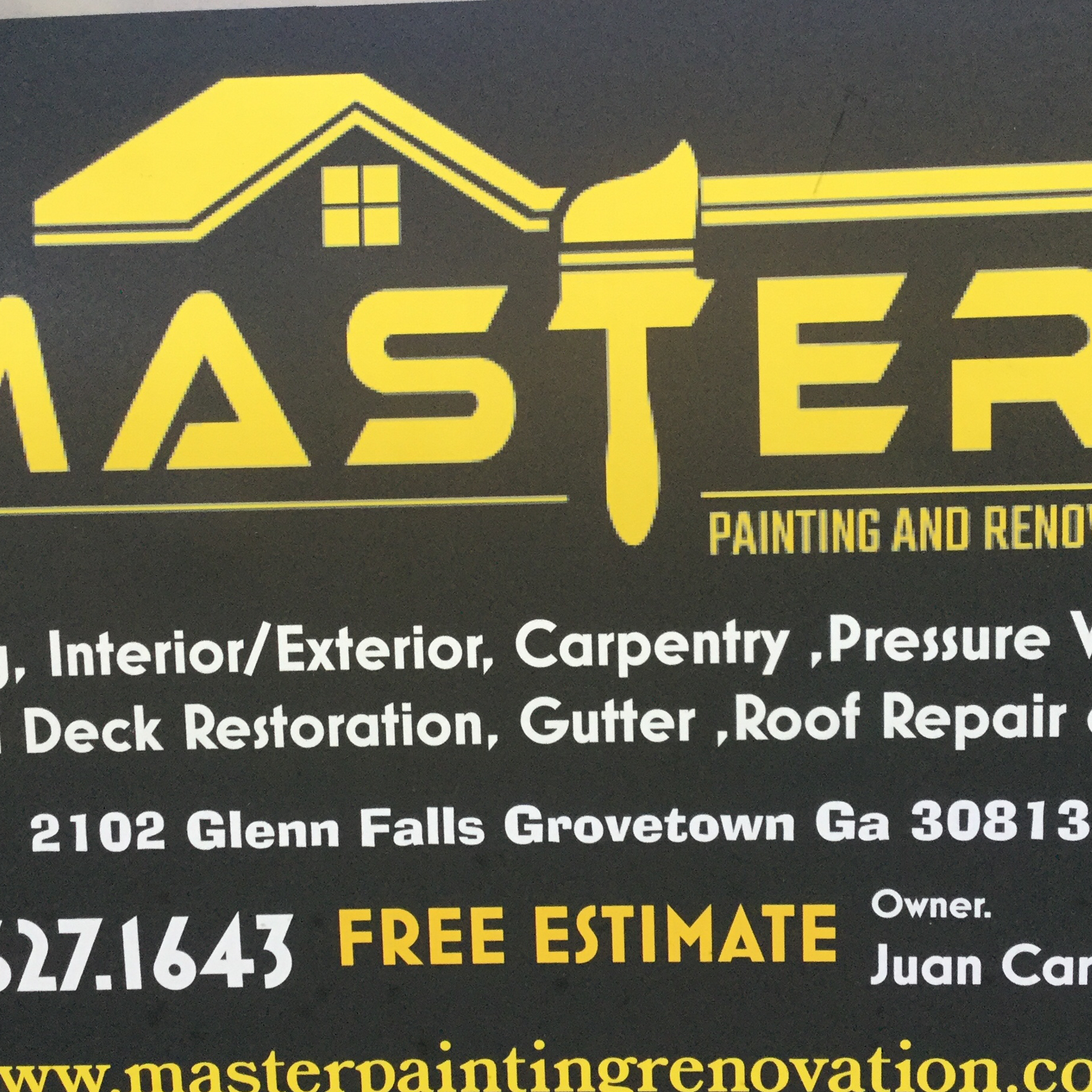 Master Painting & Renovation 2102 Glenn Falls, Grovetown Georgia 30813
