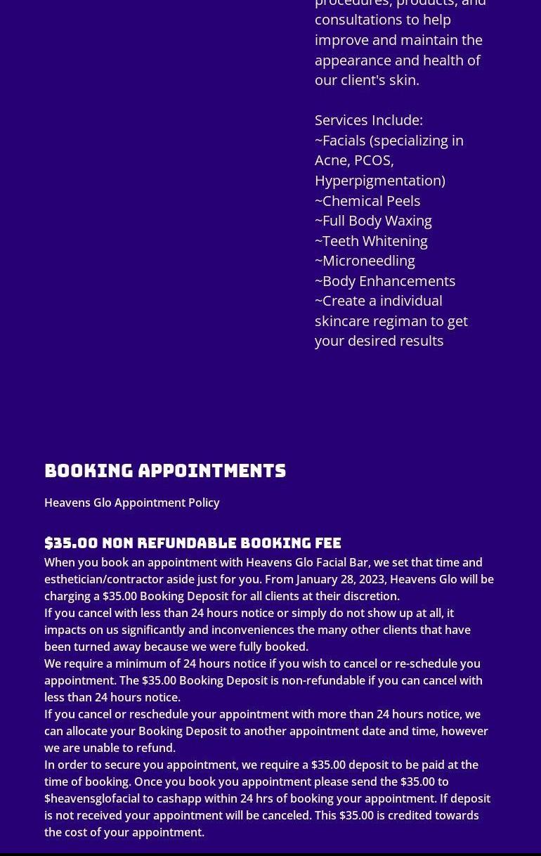 Heavens Glo Facial Bar