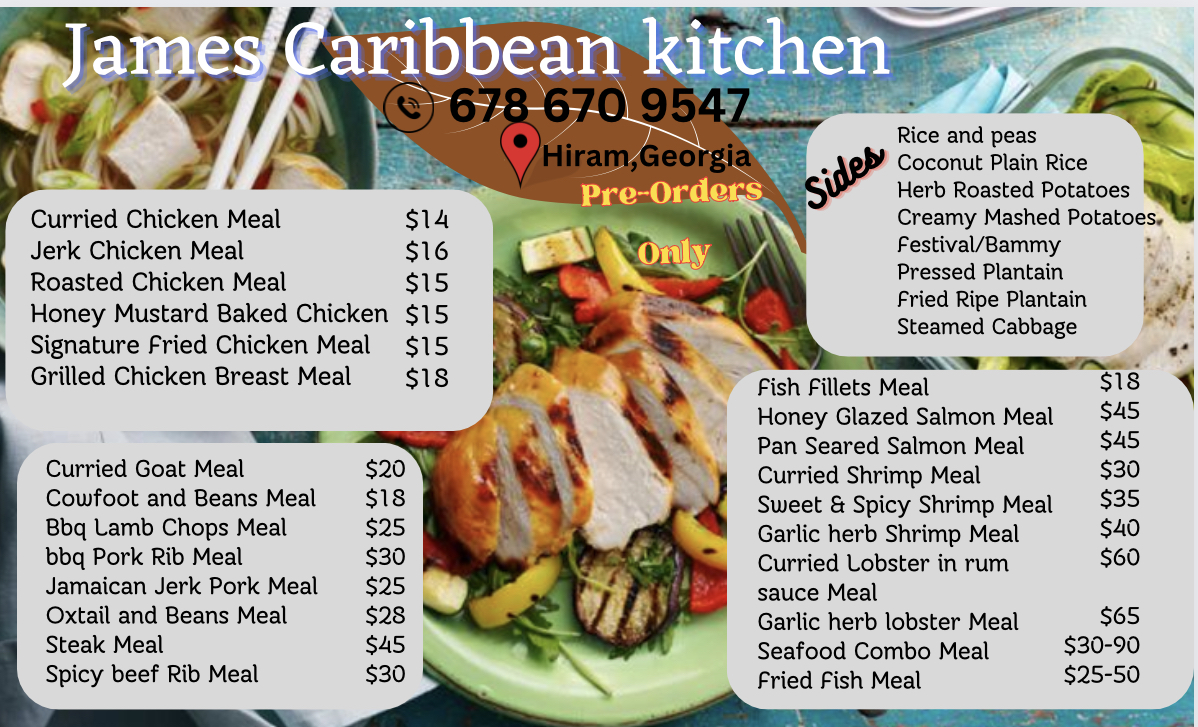 James Caribbean Kitchen Menu